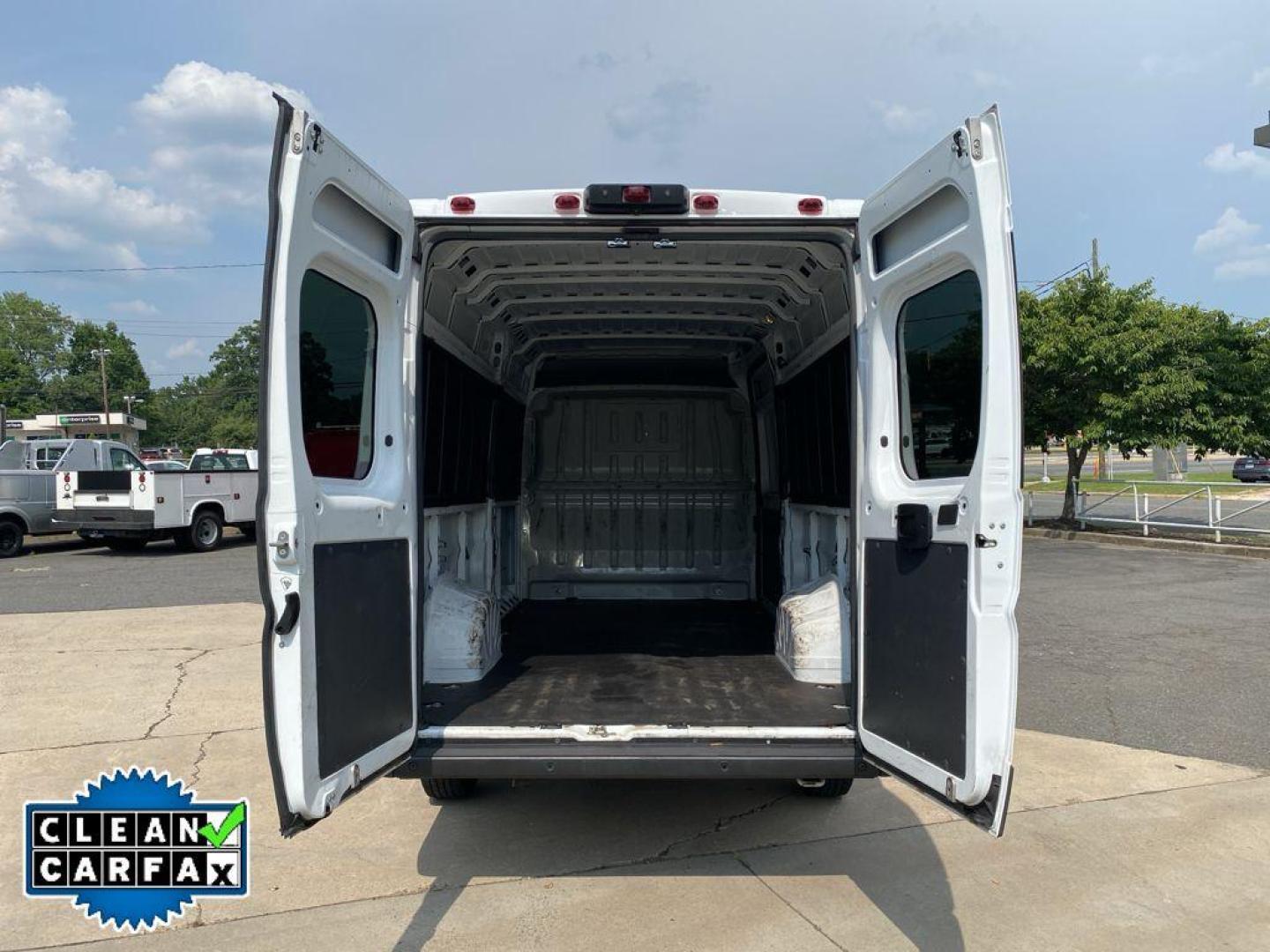 2020 Bright White Clearcoat /Black Ram ProMaster 3500 High Roof (3C6URVJG6LE) with an V6, 3.6L engine, 6-speed automatic transmission, located at 6520 E. Independence Blvd., Charlotte, NC, 28212, 35.146019, -80.723465 - <b>Equipment</b><br>The state of the art park assist system will guide you easily into any spot. See what's behind you with the back up camera on this 1 ton van. This vehicle has a clean CARFAX vehicle history report. This model features a hands-free Bluetooth phone system. This vehicle shines with - Photo#27