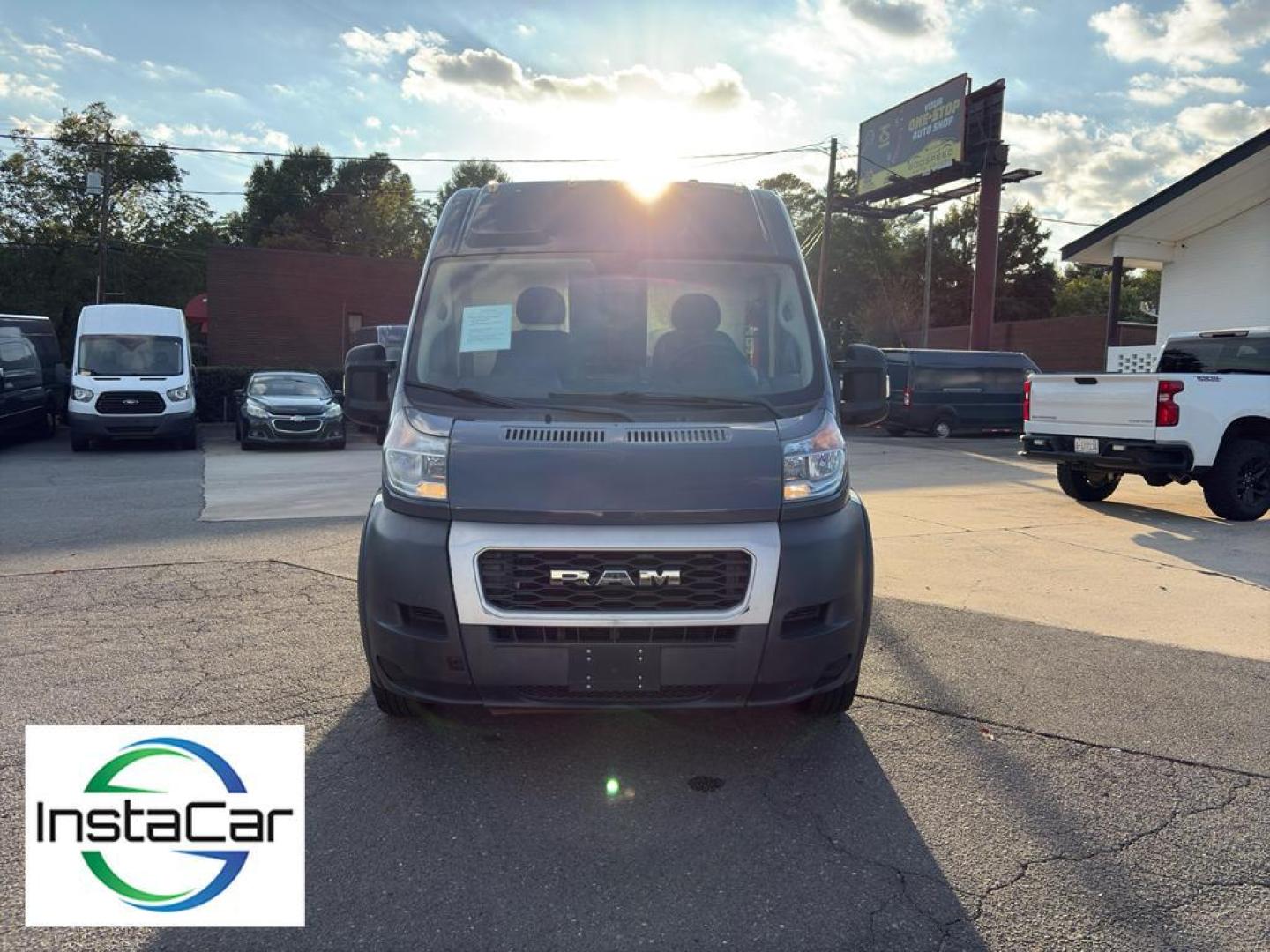 2019 Blue /Black Ram ProMaster 2500 High Roof (3C6TRVDGXKE) with an V6, 3.6L engine, 6-speed automatic transmission, located at 6520 E. Independence Blvd., Charlotte, NC, 28212, 35.146019, -80.723465 - <b>Equipment</b><br>Protect this 3/4 ton van from unwanted accidents with a cutting edge backup camera system. Bluetooth technology is built into the vehicle, keeping your hands on the steering wheel and your focus on the road. Front wheel drive on this 2019 Ram ProMaster 2500 gives you better trac - Photo#5
