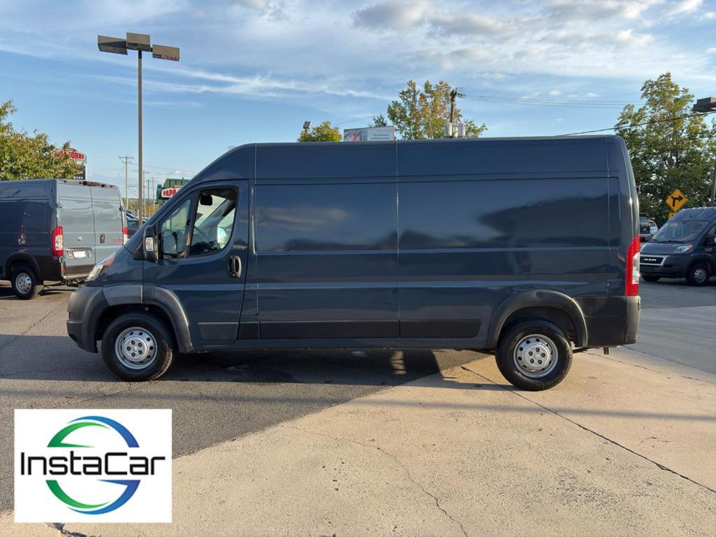 2019 Blue /Black Ram ProMaster 2500 High Roof (3C6TRVDGXKE) with an V6, 3.6L engine, 6-speed automatic transmission, located at 6520 E. Independence Blvd., Charlotte, NC, 28212, 35.146019, -80.723465 - <b>Equipment</b><br>Protect this 3/4 ton van from unwanted accidents with a cutting edge backup camera system. Bluetooth technology is built into the vehicle, keeping your hands on the steering wheel and your focus on the road. Front wheel drive on this 2019 Ram ProMaster 2500 gives you better trac - Photo#7