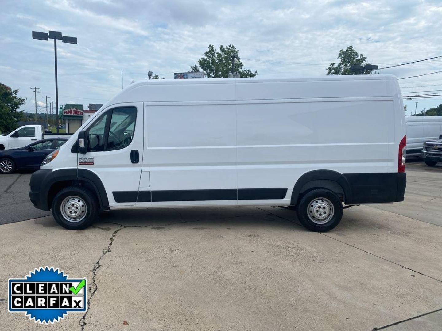 2019 Bright White Clearcoat /Black Ram ProMaster 3500 High Roof (3C6URVJG8KE) with an V6, 3.6L engine, 6-speed automatic transmission, located at 6520 E. Independence Blvd., Charlotte, NC, 28212, 35.146019, -80.723465 - <b>Equipment</b><br>The rear parking assist technology on it will put you at ease when reversing. The system alerts you as you get closer to an obstruction. This unit has a clean CARFAX vehicle history report. See what's behind you with the back up camera on this 1 ton van. It features a hands-free - Photo#8