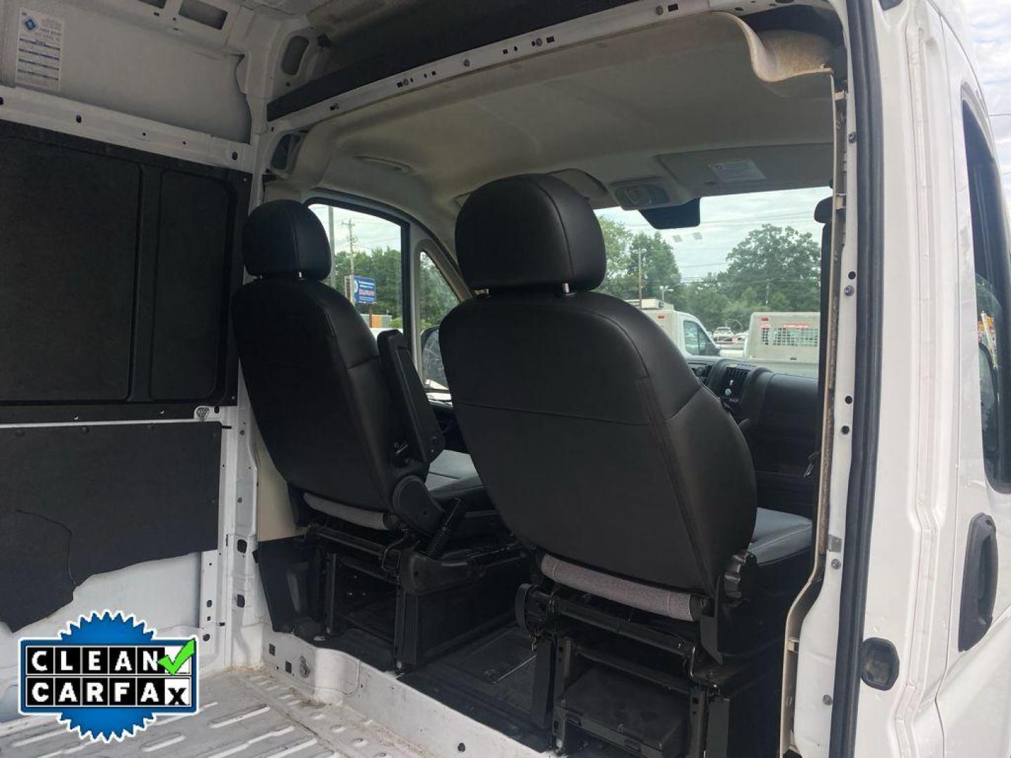2019 Bright White Clearcoat /Black Ram ProMaster 3500 High Roof (3C6URVJG8KE) with an V6, 3.6L engine, 6-speed automatic transmission, located at 6520 E. Independence Blvd., Charlotte, NC, 28212, 35.146019, -80.723465 - <b>Equipment</b><br>The rear parking assist technology on it will put you at ease when reversing. The system alerts you as you get closer to an obstruction. This unit has a clean CARFAX vehicle history report. See what's behind you with the back up camera on this 1 ton van. It features a hands-free - Photo#23