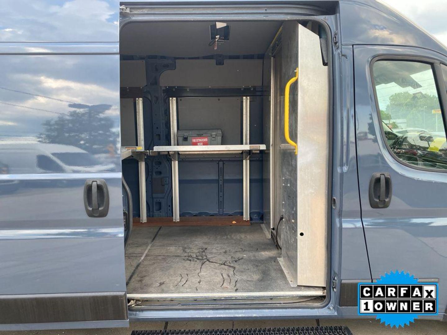2019 Patriot Blue Pearlcoat /Black Ram ProMaster 3500 High Roof (3C6URVJG0KE) with an V6, 3.6L engine, 6-speed automatic transmission, located at 6520 E. Independence Blvd., Charlotte, NC, 28212, 35.146019, -80.723465 - <b>Equipment</b><br>See what's behind you with the back up camera on this Ram ProMaster 3500. Good News! This certified CARFAX 1-owner vehicle has only had one owner before you. The vehicle features a hands-free Bluetooth phone system. Maintaining a stable interior temperature in this 1 ton van is e - Photo#18