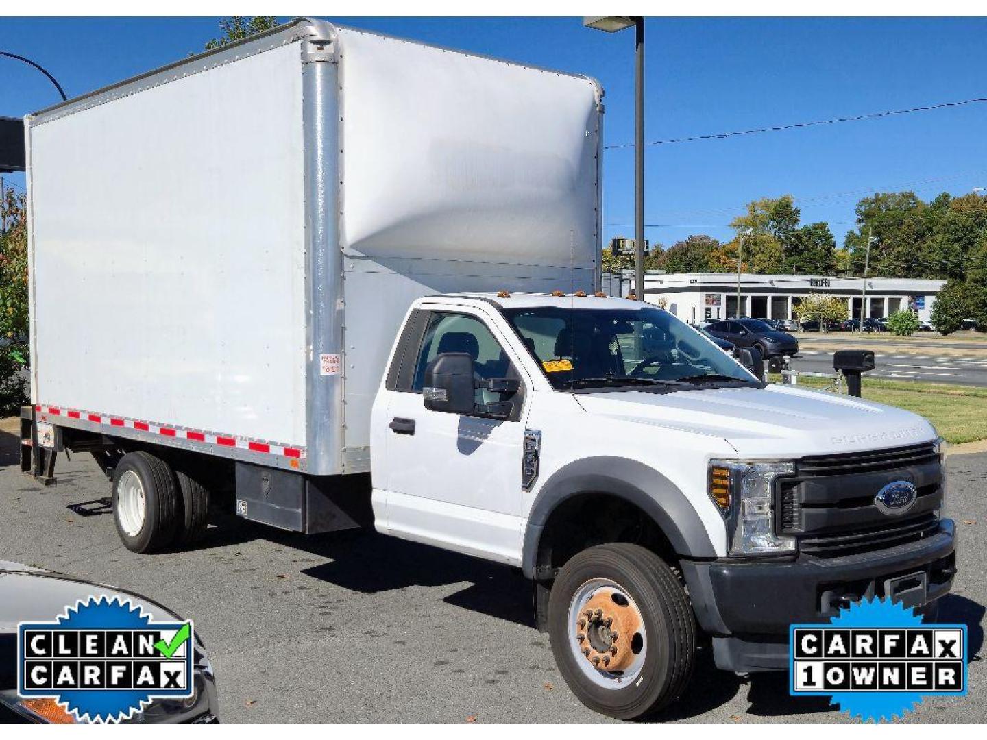 2019 Oxford White /Medium Earth Gray Ford F-550 XL (1FDUF5HY5KD) with an V10, 6.8L engine, 6-speed automatic transmission, located at 6520 E. Independence Blvd., Charlotte, NC, 28212, 35.146019, -80.723465 - Get ready to dominate the road with this powerhouse of a trucka 2019 Ford F-550 F-Series Super Duty! This beast is designed to handle the toughest jobs with ease, making it the ultimate choice for anyone who demands superior performance and reliability. Equipped with a robust V10, 6.8L engine, this - Photo#1