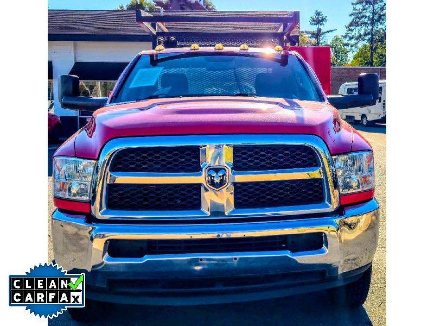 2016 Flame Red Clearcoat /Diesel Gray/Black Ram 3500 Chassis Tradesman (3C7WRSAJ3GG) with an V8, 6.4L engine, 6-speed automatic transmission, located at 6520 E. Independence Blvd., Charlotte, NC, 28212, 35.146019, -80.723465 - Photo#2