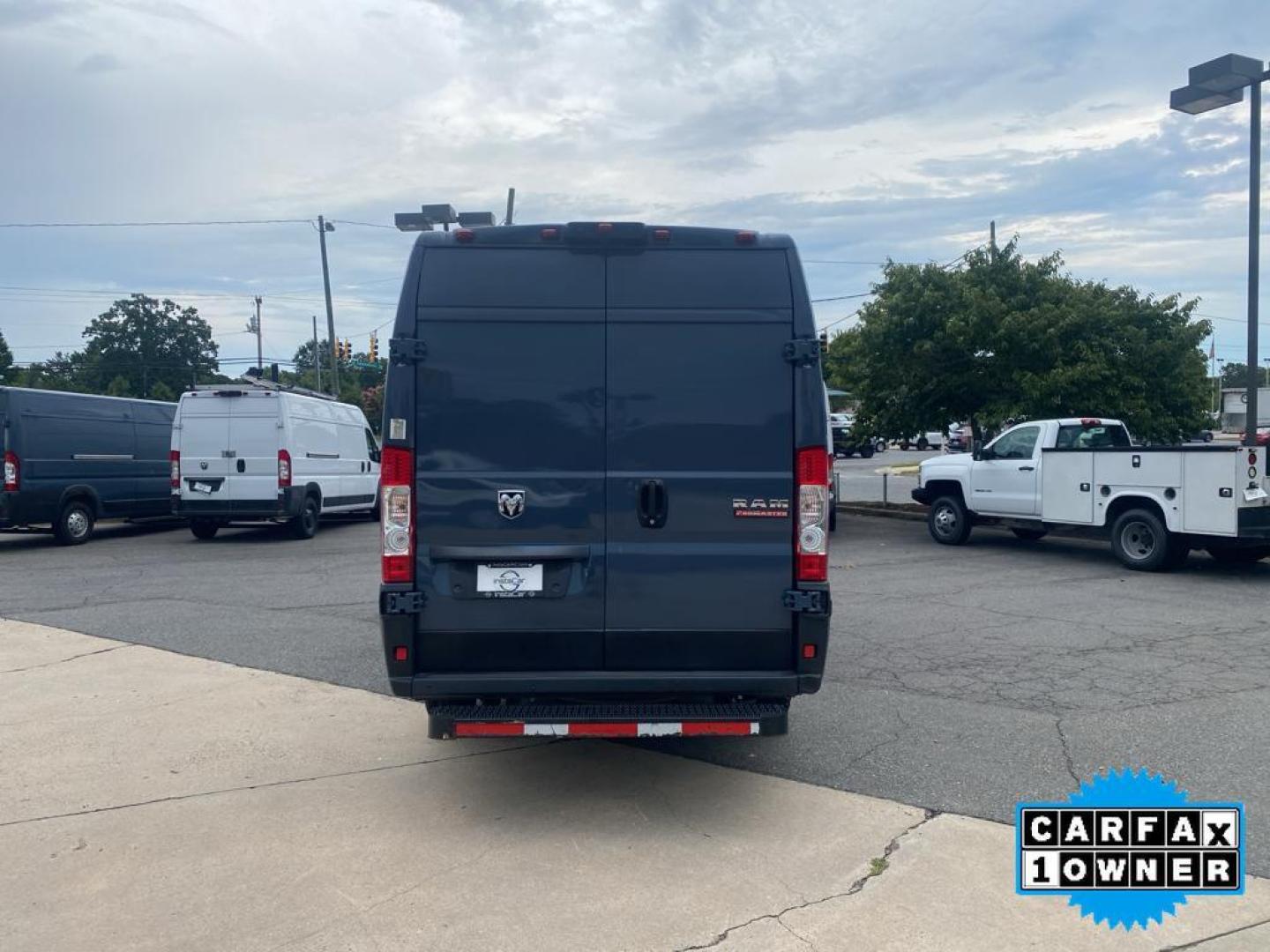 2019 Patriot Blue Pearlcoat /Black Ram ProMaster 3500 High Roof (3C6URVJG1KE) with an V6, 3.6L engine, 6-speed automatic transmission, located at 6520 E. Independence Blvd., Charlotte, NC, 28212, 35.146019, -80.723465 - <b>Equipment</b><br>See what's behind you with the back up camera on the vehicle. Bluetooth technology is built into this model, keeping your hands on the steering wheel and your focus on the road. Good News! This certified CARFAX 1-owner vehicle has only had one owner before you. Set the temperatur - Photo#10