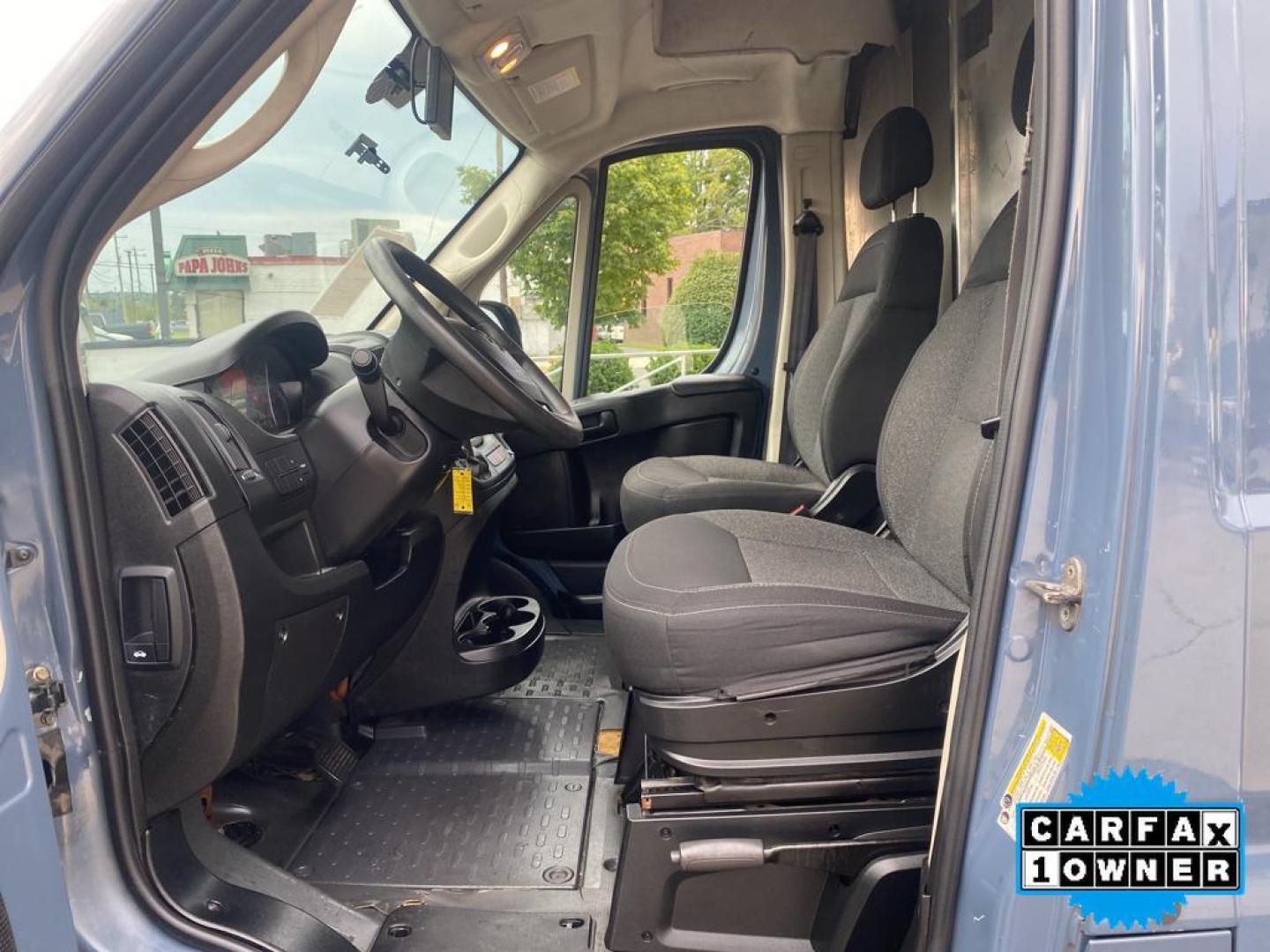 2019 Patriot Blue Pearlcoat /Black Ram ProMaster 3500 High Roof (3C6URVJG1KE) with an V6, 3.6L engine, 6-speed automatic transmission, located at 6520 E. Independence Blvd., Charlotte, NC, 28212, 35.146019, -80.723465 - <b>Equipment</b><br>See what's behind you with the back up camera on the vehicle. Bluetooth technology is built into this model, keeping your hands on the steering wheel and your focus on the road. Good News! This certified CARFAX 1-owner vehicle has only had one owner before you. Set the temperatur - Photo#20