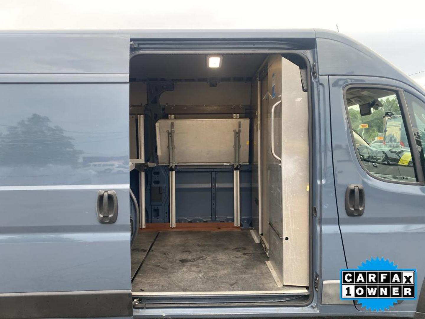 2019 Patriot Blue Pearlcoat /Black Ram ProMaster 3500 High Roof (3C6URVJG1KE) with an V6, 3.6L engine, 6-speed automatic transmission, located at 6520 E. Independence Blvd., Charlotte, NC, 28212, 35.146019, -80.723465 - <b>Equipment</b><br>See what's behind you with the back up camera on the vehicle. Bluetooth technology is built into this model, keeping your hands on the steering wheel and your focus on the road. Good News! This certified CARFAX 1-owner vehicle has only had one owner before you. Set the temperatur - Photo#22