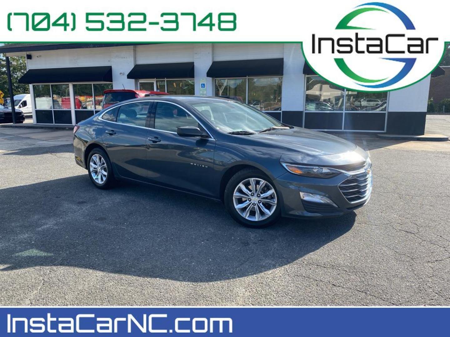 2019 Shadow Gray Metallic /Jet Black Chevrolet Malibu LT (1G1ZD5STXKF) with an 4 Cyl, 1.5L engine, 2-speed CVT transmission, located at 6520 E. Independence Blvd., Charlotte, NC, 28212, 35.146019, -80.723465 - <b>Equipment</b><br>This 2019 Chevrolet Malibu offers Apple CarPlay for seamless connectivity. The Chevrolet Malibu features a hands-free Bluetooth phone system. with XM/Sirus Satellite Radio you are no longer restricted by poor quality local radio stations while driving this Chevrolet Malibu. An - Photo#0