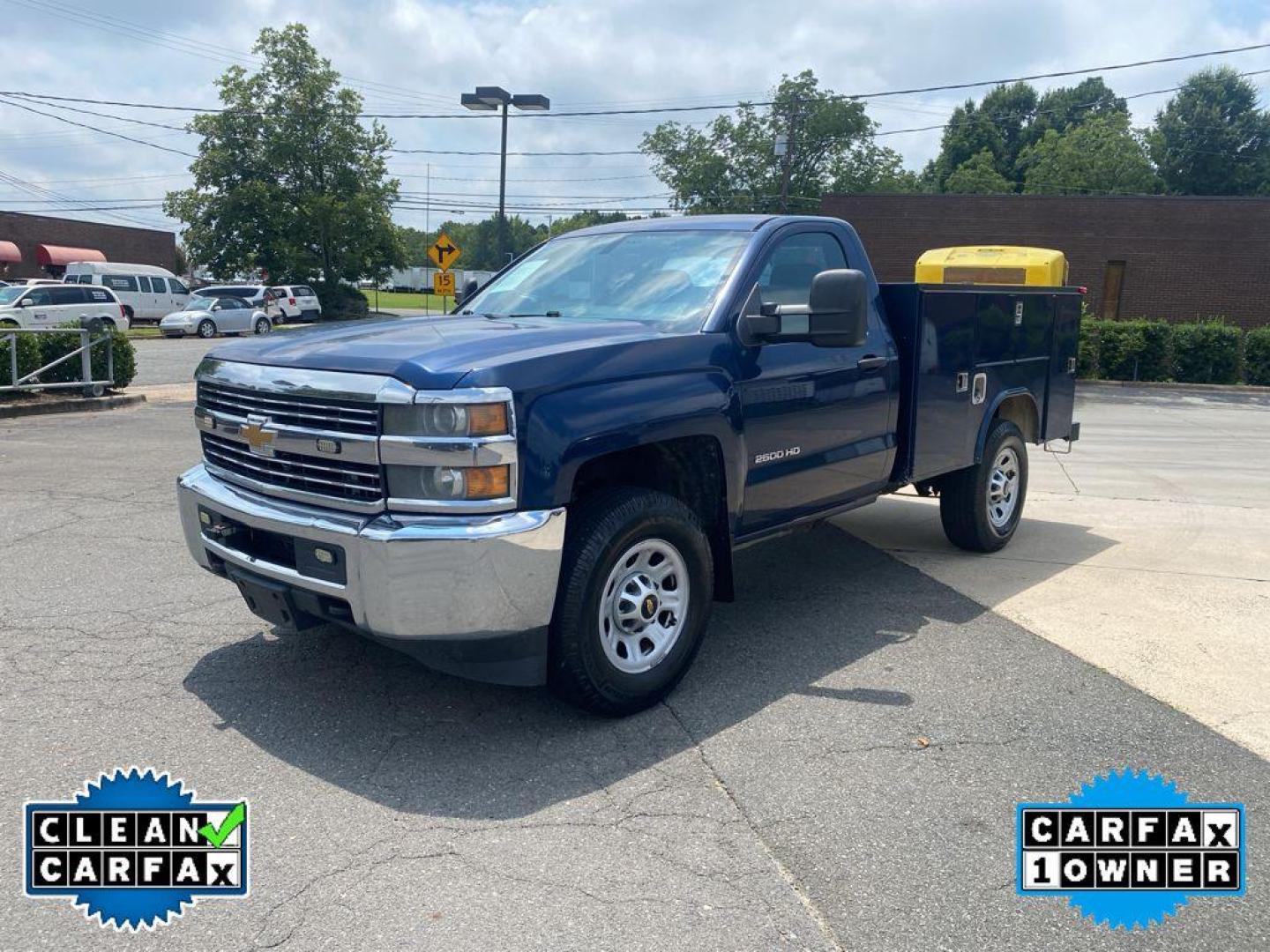 2015 Blue /Dark Ash/Jet Black Chevrolet Silverado Work Truck (1GB0CUEG8FZ) with an V8, 6.0L engine, 6-speed automatic transmission, located at 6520 E. Independence Blvd., Charlotte, NC, 28212, 35.146019, -80.723465 - <b>Equipment</b><br>Good News! This certified CARFAX 1-owner vehicle has only had one owner before you. This 2015 Chevrolet Silverado 2500 has a clean CARFAX vehicle history report. Bluetooth technology is built into the Chevrolet Silverado, keeping your hands on the steering wheel and your focus on - Photo#6