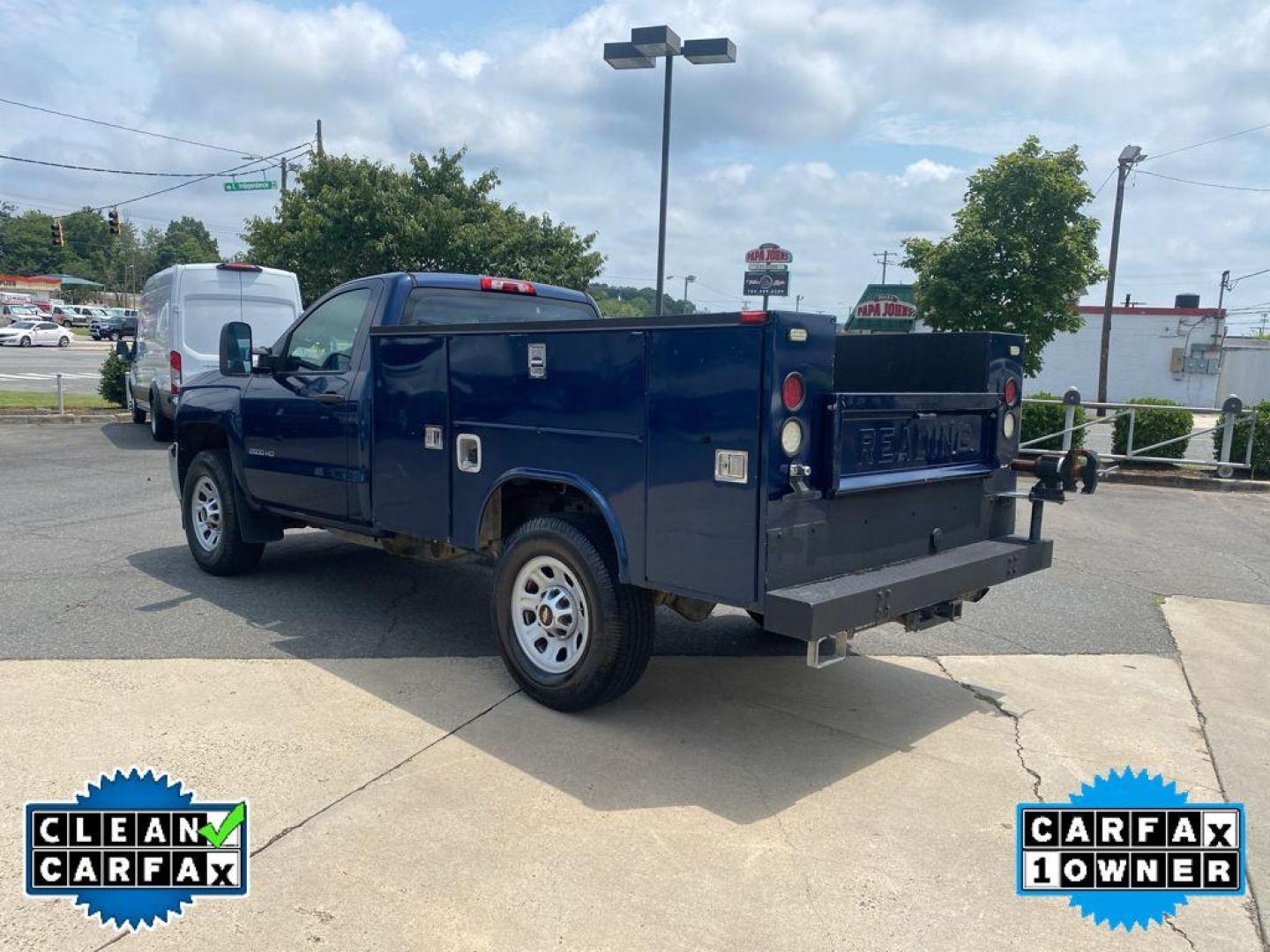 2015 Blue /Dark Ash/Jet Black Chevrolet Silverado Work Truck (1GB0CUEG8FZ) with an V8, 6.0L engine, 6-speed automatic transmission, located at 6520 E. Independence Blvd., Charlotte, NC, 28212, 35.146019, -80.723465 - <b>Equipment</b><br>Good News! This certified CARFAX 1-owner vehicle has only had one owner before you. This 2015 Chevrolet Silverado 2500 has a clean CARFAX vehicle history report. Bluetooth technology is built into the Chevrolet Silverado, keeping your hands on the steering wheel and your focus on - Photo#8
