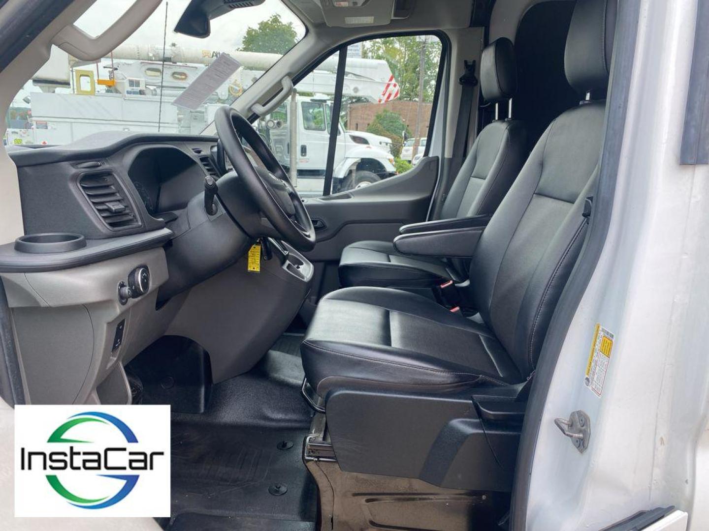 2023 Oxford White /Dark Palazzo Gray Ford Transit Van Base (1FTBR1C87PK) with an V6, 3.5L engine, 10-speed automatic transmission, located at 6520 E. Independence Blvd., Charlotte, NC, 28212, 35.146019, -80.723465 - <b>Equipment</b><br>See what's behind you with the back up camera on this vehicle. This vehicle offers Android Auto for seamless smartphone integration. This model offers Apple CarPlay for seamless connectivity. This vehicle features a hands-free Bluetooth phone system. The rear parking assist techn - Photo#21
