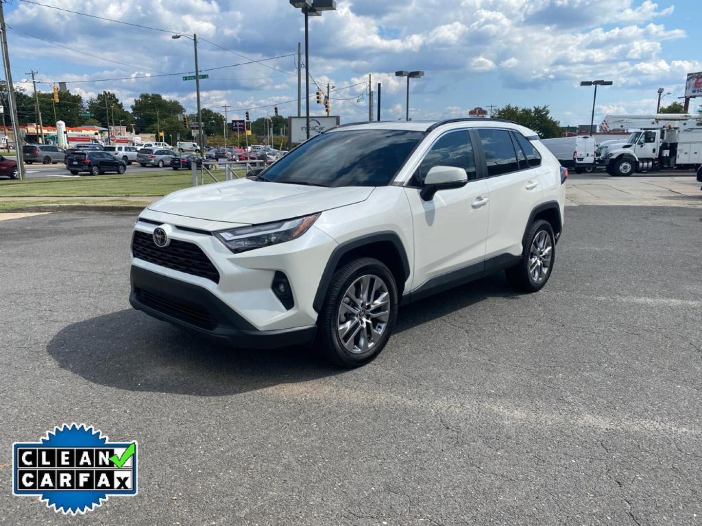 2022 Blizzard Pearl /Black Toyota RAV4 XLE Premium (2T3C1RFV7NW) with an 4 Cyl, 2.5L engine, 8-speed automatic transmission, located at 6520 E. Independence Blvd., Charlotte, NC, 28212, 35.146019, -80.723465 - <b>Equipment</b><br>This 2022 Toyota RAV4 offers Automatic Climate Control for personalized comfort. The vehicle offers Android Auto for seamless smartphone integration. The vehicle's Lane Departure Warning helps keep you in your lane. This unit enhances safety with a blind spot monitor, alerting d - Photo#9