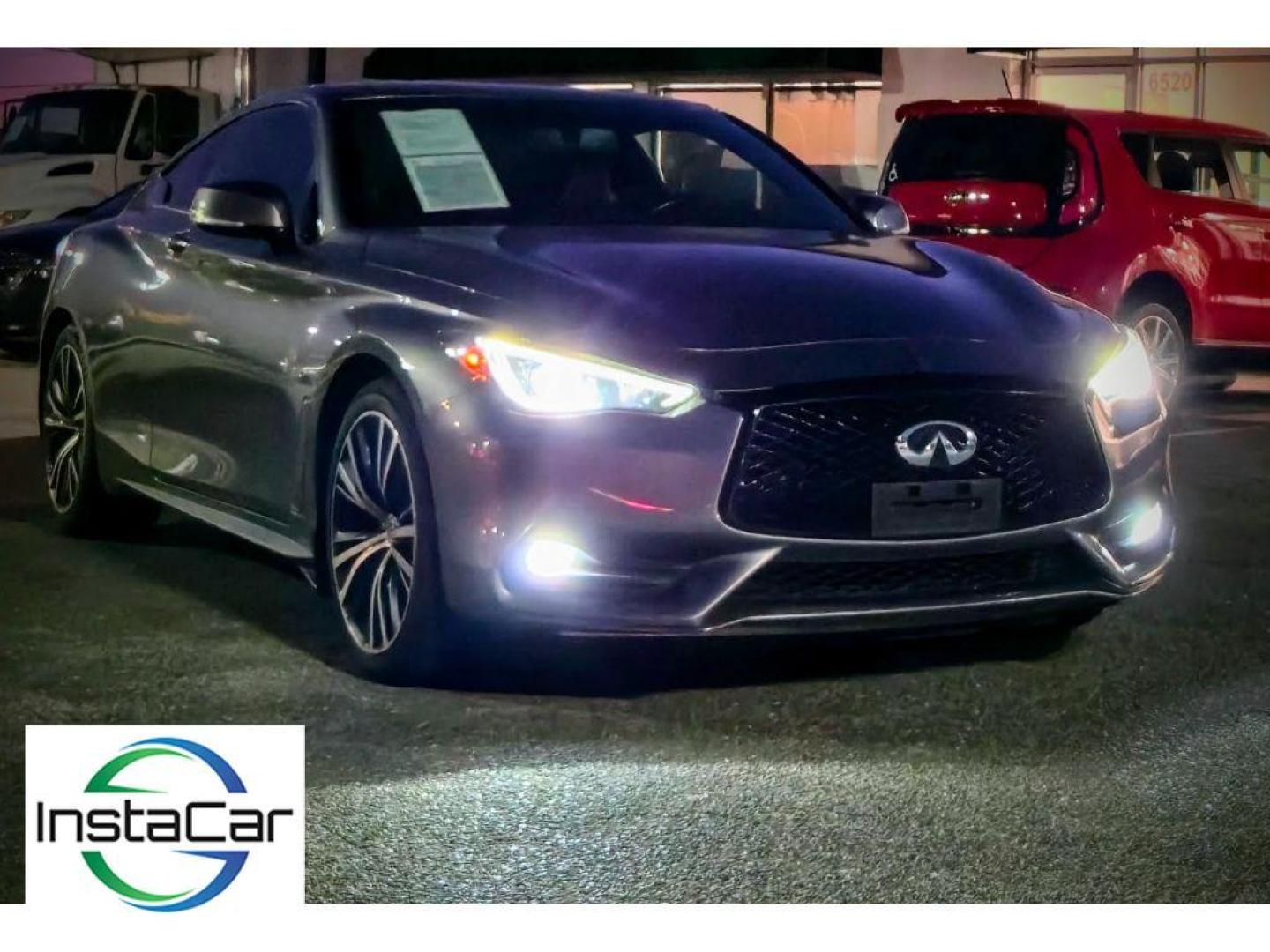 2017 Graphite Shadow /Graphite INFINITI Q60 3.0t Premium (JN1EV7EL3HM) with an V6, 3.0L engine, 7-speed automatic transmission, located at 6520 E. Independence Blvd., Charlotte, NC, 28212, 35.146019, -80.723465 - <b>Equipment</b><br>Bluetooth technology is built into this unit, keeping your hands on the steering wheel and your focus on the road. Engulf yourself with the crystal clear sound of a BOSE sound system in it. This INFINITI Q60 offers Automatic Climate Control for personalized comfort. The premium - Photo#2