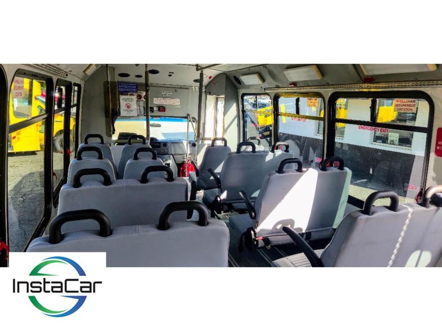 2011 Oxford White /Medium Flint Ford E-450 Super Duty Base (1FDFE4FS4BD) with an V10, 6.8L (415 CID) engine, 5-speed automatic transmission, located at 6520 E. Independence Blvd., Charlotte, NC, 28212, 35.146019, -80.723465 - <b>Equipment</b><br>Maintaining a stable interior temperature in the vehicle is easy with the climate control system. Enjoy the incredible handling with the rear wheel drive on the Ford E-450 Super Duty. This model has a V10, 6.8L (415 CID) high output engine. This unit embodies class and sophistica - Photo#8