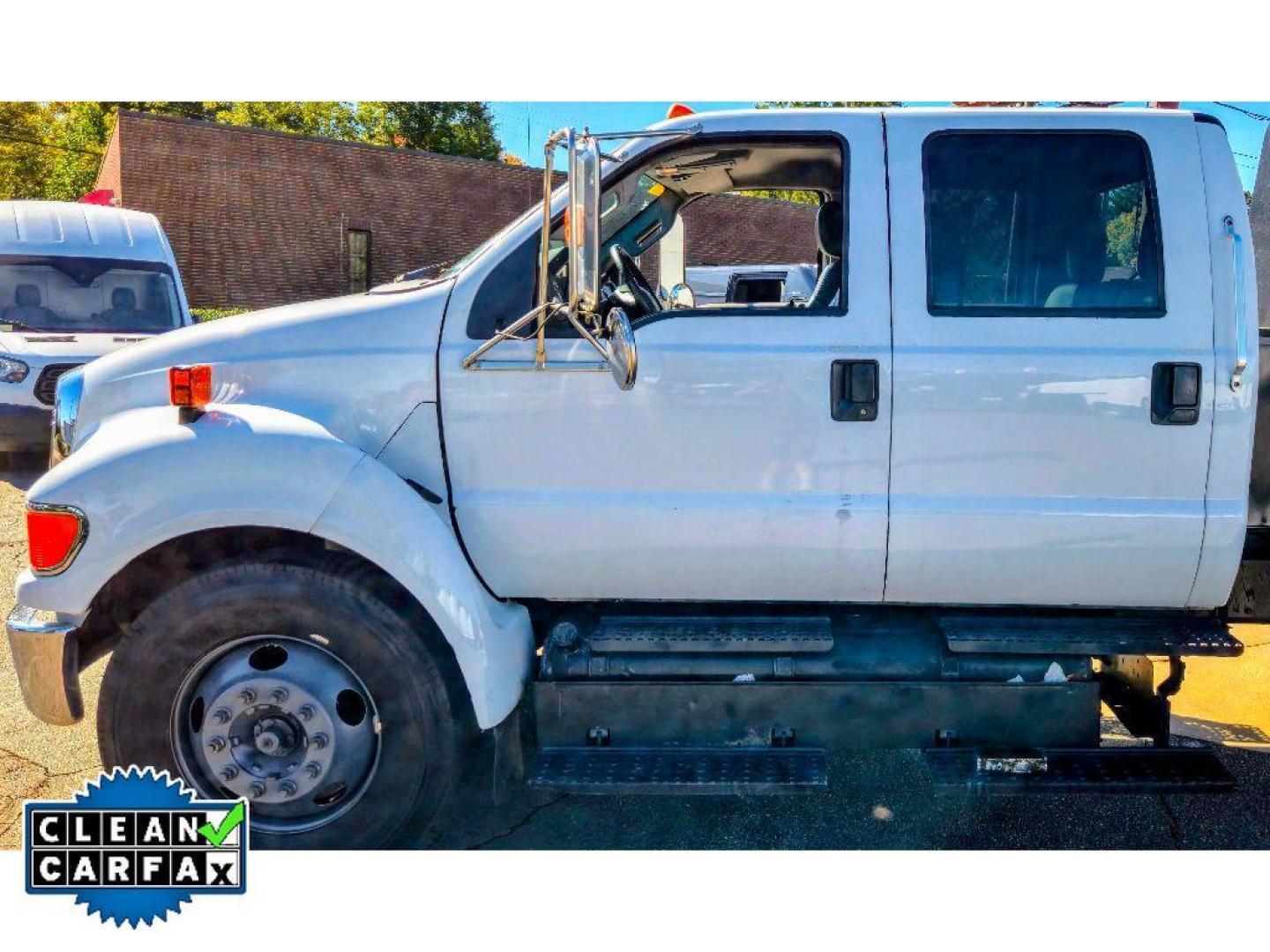 2013 Oxford White /Gray Ford F-650 XLT (3FRNW6HP3DV) with an V10, 6.8L engine, 6-speed automatic transmission, located at 6520 E. Independence Blvd., Charlotte, NC, 28212, 35.146019, -80.723465 - 2013 Ford F-650 F-Series Super Duty XLT 4x2 Dual Rear Wheels Charlotte, NC<br><br>This rugged 2013 Ford F-650 F-Series Super Duty XLT delivers commercial-grade performance with a potent V10 6.8L gasoline engine, 4x2 driveline and dual rear wheels for exceptional payload and towing capability. Built - Photo#2