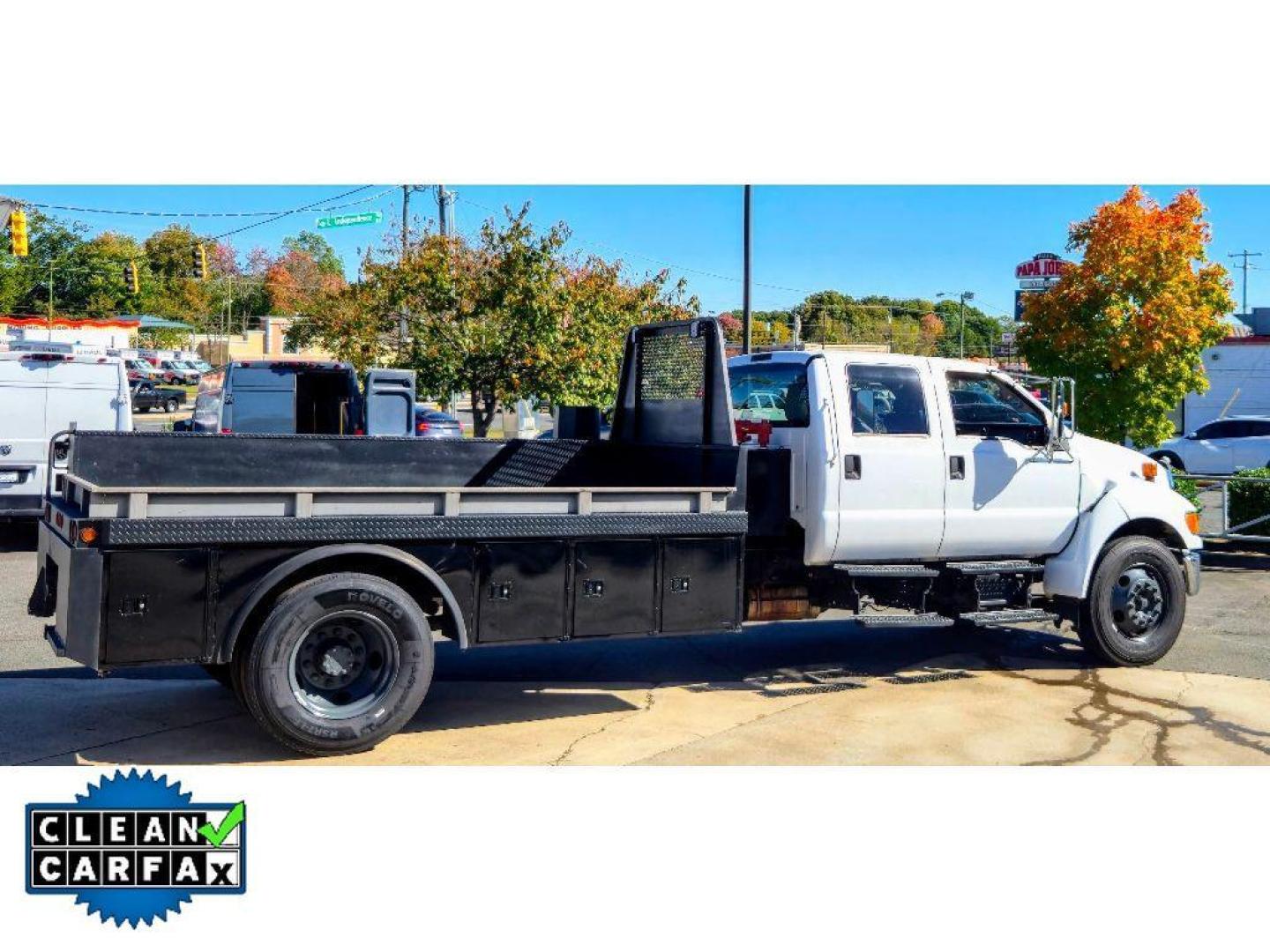 2013 Oxford White /Gray Ford F-650 XLT (3FRNW6HP3DV) with an V10, 6.8L engine, 6-speed automatic transmission, located at 6520 E. Independence Blvd., Charlotte, NC, 28212, 35.146019, -80.723465 - 2013 Ford F-650 F-Series Super Duty XLT 4x2 Dual Rear Wheels Charlotte, NC<br><br>This rugged 2013 Ford F-650 F-Series Super Duty XLT delivers commercial-grade performance with a potent V10 6.8L gasoline engine, 4x2 driveline and dual rear wheels for exceptional payload and towing capability. Built - Photo#16