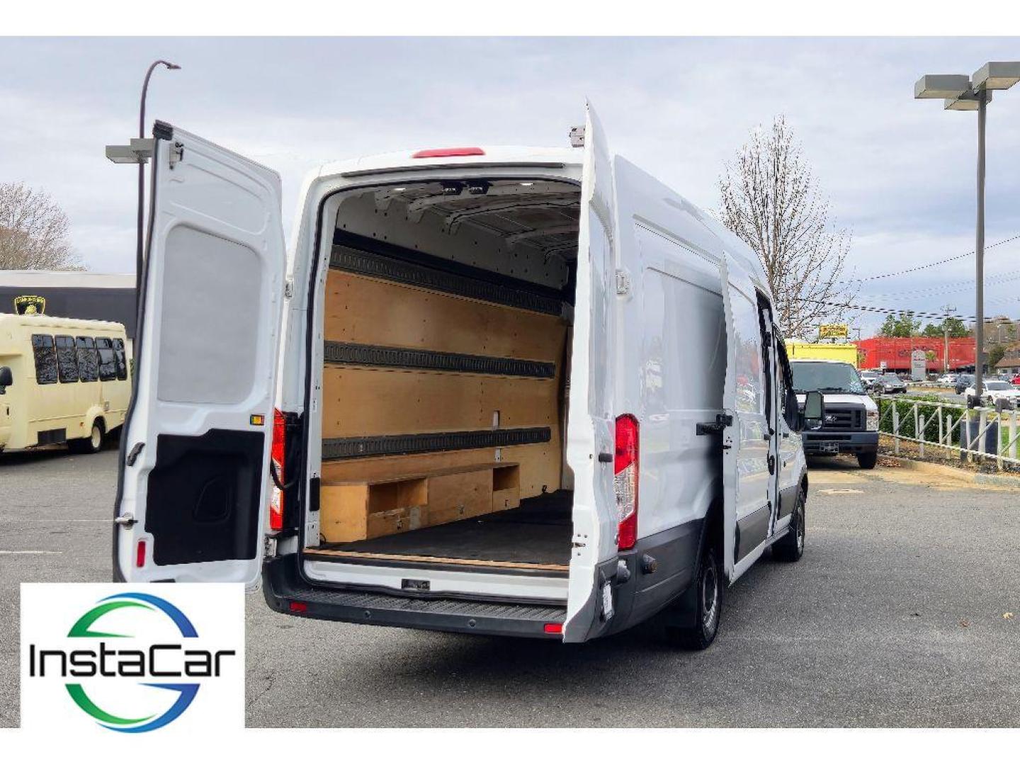 2016 Oxford White /Pewter Ford Transit Van Base (1FTYR3XV0GK) with an 5 Cyl, 3.2L engine, 6-speed automatic transmission, located at 6520 E. Independence Blvd., Charlotte, NC, 28212, 35.146019, -80.723465 - <b>Equipment</b><br>You'll never again be lost in a crowded city or a country region with the navigation system on this 2016 Ford Transit Van T-250 EL High Roof Slide. The rear parking assist technology on this unit will put you at ease when reversing. The system alerts you as you get closer to an - Photo#10