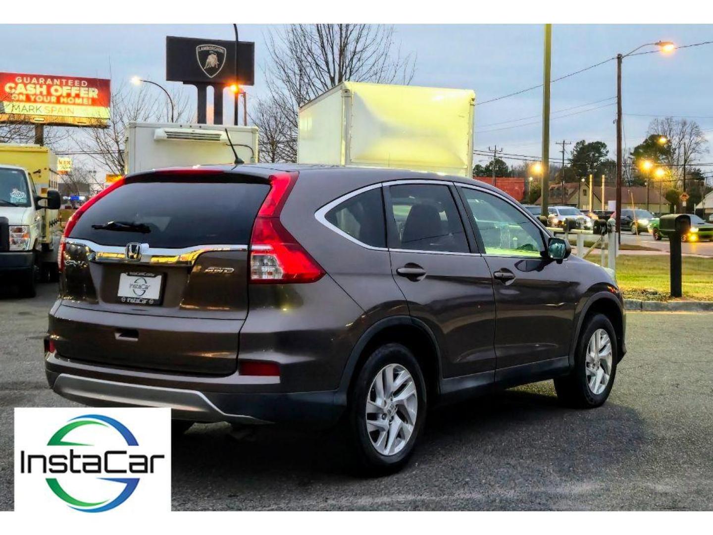 2015 Kona Coffee Metallic /Black Honda CR-V EX (2HKRM4H57FH) with an 4 Cyl, 2.4L engine, CVT transmission, located at 6520 E. Independence Blvd., Charlotte, NC, 28212, 35.146019, -80.723465 - Bluetooth technology is built into the vehicle, keeping your hands on the steering wheel and your focus on the road. See what's behind you with the back up camera on the Honda CR-V. The Honda CR-V has a clear coated brown exterior. Set the temperature exactly where you are most comfortable in this s - Photo#3