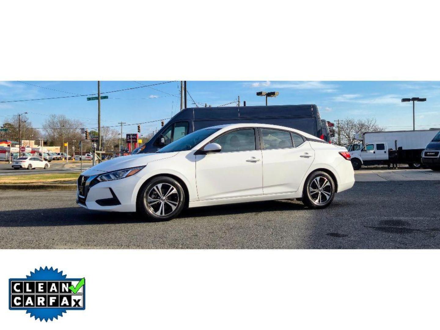 2022 Fresh Powder /Black Nissan Sentra SV (3N1AB8CV6NY) with an 4 Cyl, 2.0L engine, CVT transmission, located at 6520 E. Independence Blvd., Charlotte, NC, 28212, 35.146019, -80.723465 - Photo#4