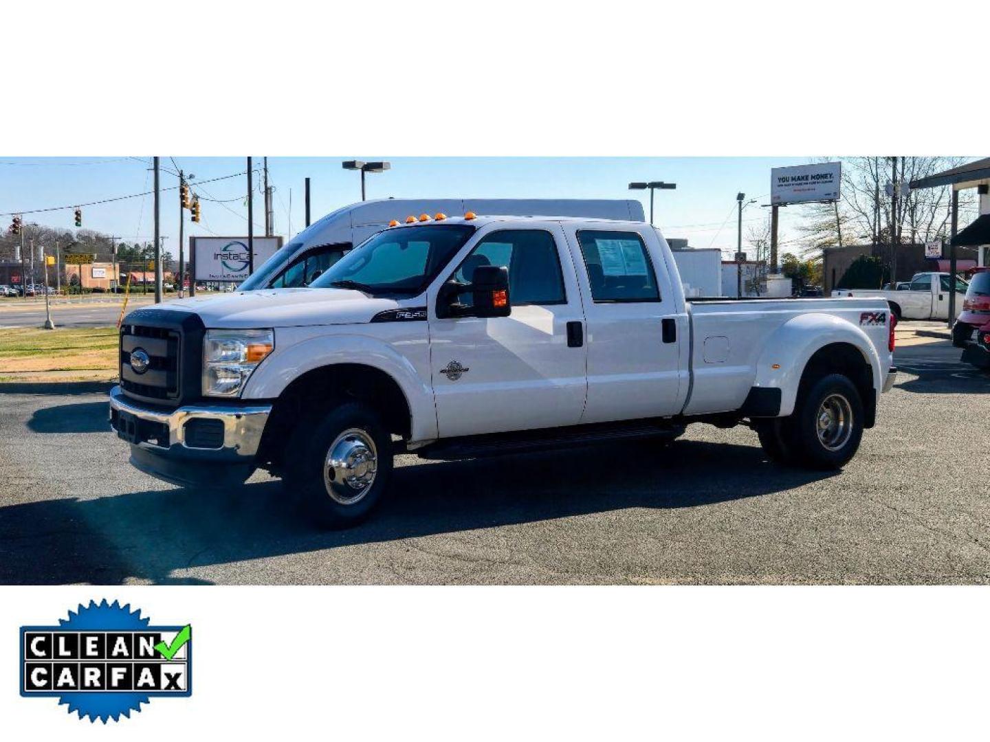 2014 Oxford White /Steel Ford F-350 XL (1FT8W3DT2EE) with an V8, 6.7L engine, 6-speed automatic transmission, located at 6520 E. Independence Blvd., Charlotte, NC, 28212, 35.146019, -80.723465 - <b>Equipment</b><br>The premium wheels make this 2014 Ford F-350 Super Duty stand out from the crowd. This vehicle has a clean CARFAX vehicle history report. An off-road package is equipped on the vehicle. This 2014 Ford F-350 Super Duty has a V8, 6.7L high output engine. This 1 ton pickup is outfit - Photo#1