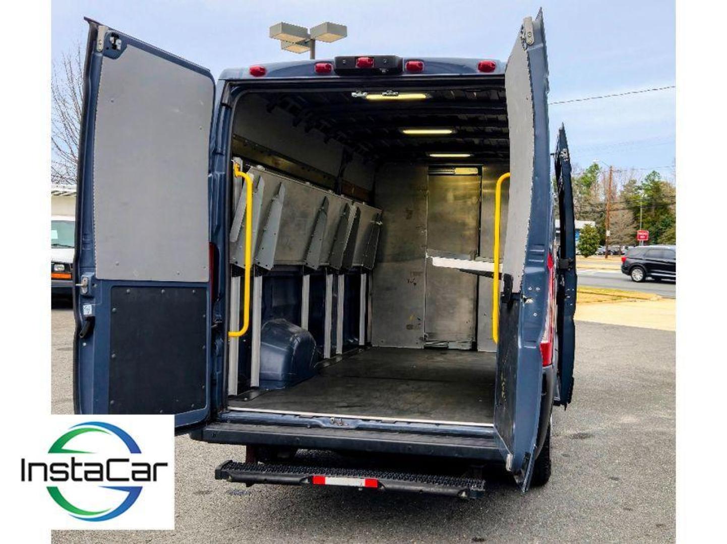 2019 Patriot Blue Pearlcoat /Black Ram ProMaster 3500 High Roof (3C6URVJG5KE) with an V6, 3.6L engine, 6-speed automatic transmission, located at 6520 E. Independence Blvd., Charlotte, NC, 28212, 35.146019, -80.723465 - <b>Equipment</b><br>Bluetooth technology is built into this unit, keeping your hands on the steering wheel and your focus on the road. Protect the Ram ProMaster 3500 from unwanted accidents with a cutting edge backup camera system. Front wheel drive on the Ram ProMaster 3500 gives you better tractio - Photo#10