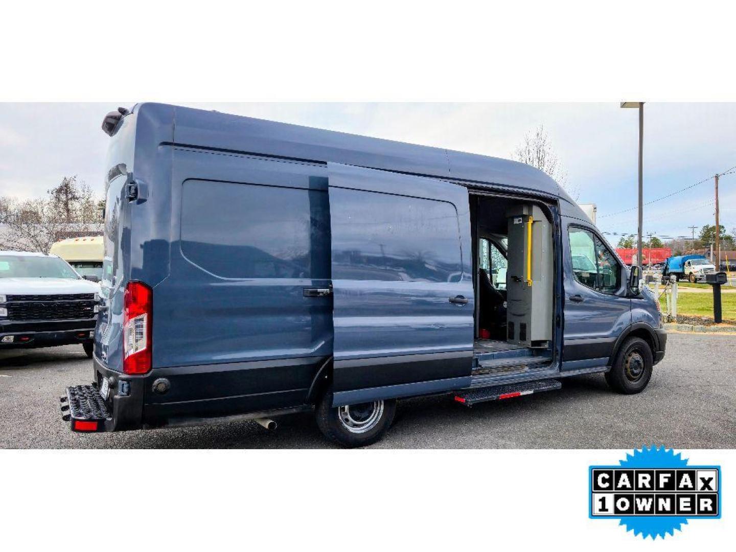2020 Magnetic Metallic /Dark Palazzo Gray Ford Transit Van Base (1FTBR3X86LK) with an V6, 3.5L engine, 10-speed automatic transmission, located at 6520 E. Independence Blvd., Charlotte, NC, 28212, 35.146019, -80.723465 - <b>Equipment</b><br>Bluetooth technology is built into this vehicle, keeping your hands on the steering wheel and your focus on the road. This model warns of approaching vehicles with Cross-Traffic Alert. Protect this 2020 Ford Transit Van T-250 EL High Roof Slide from unwanted accidents with a cutt - Photo#14