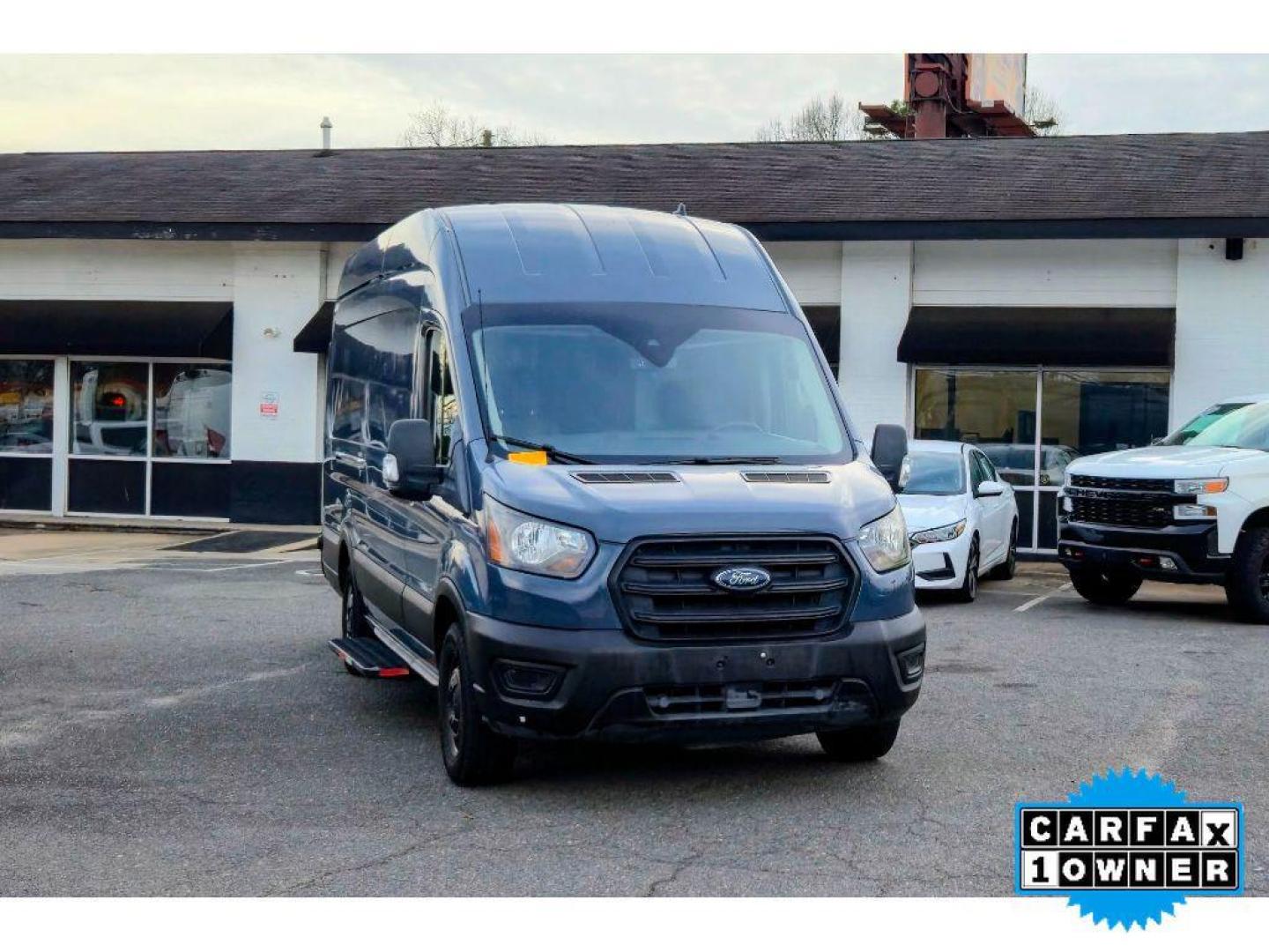 2020 Magnetic Metallic /Dark Palazzo Gray Ford Transit Van Base (1FTBR3X86LK) with an V6, 3.5L engine, 10-speed automatic transmission, located at 6520 E. Independence Blvd., Charlotte, NC, 28212, 35.146019, -80.723465 - <b>Equipment</b><br>Bluetooth technology is built into this vehicle, keeping your hands on the steering wheel and your focus on the road. This model warns of approaching vehicles with Cross-Traffic Alert. Protect this 2020 Ford Transit Van T-250 EL High Roof Slide from unwanted accidents with a cutt - Photo#3