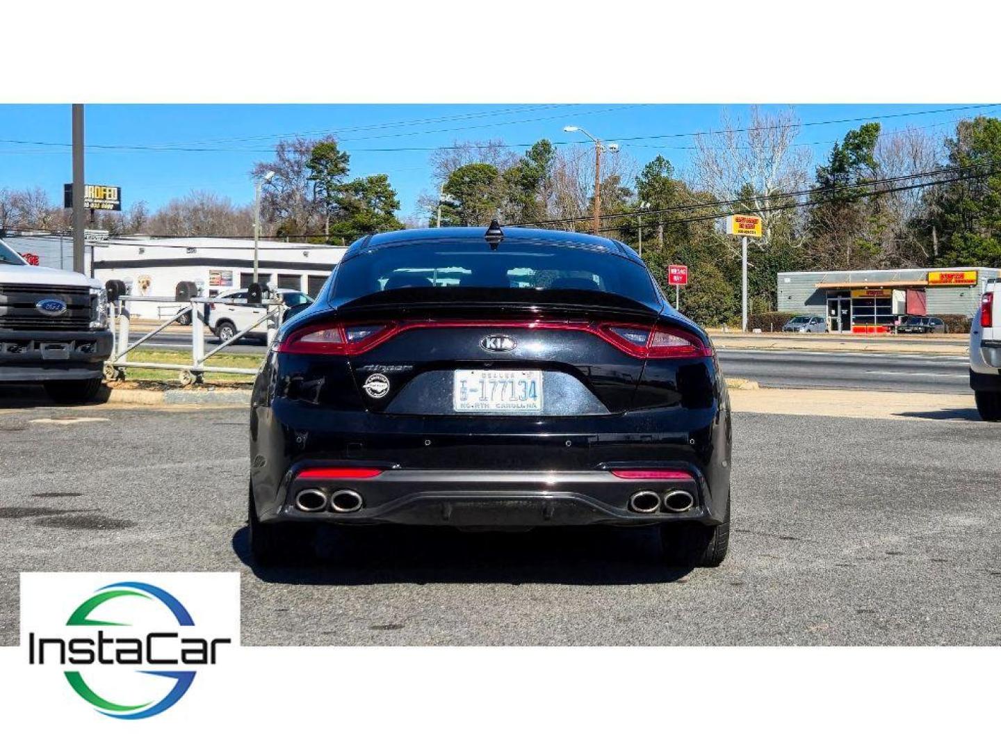 2019 Aurora Black /Black Kia Stinger GT-Line (KNAE15LA3K6) with an 4 Cyl, 2.0L engine, 8-speed automatic transmission, located at 6520 E. Independence Blvd., Charlotte, NC, 28212, 35.146019, -80.723465 - Photo#10