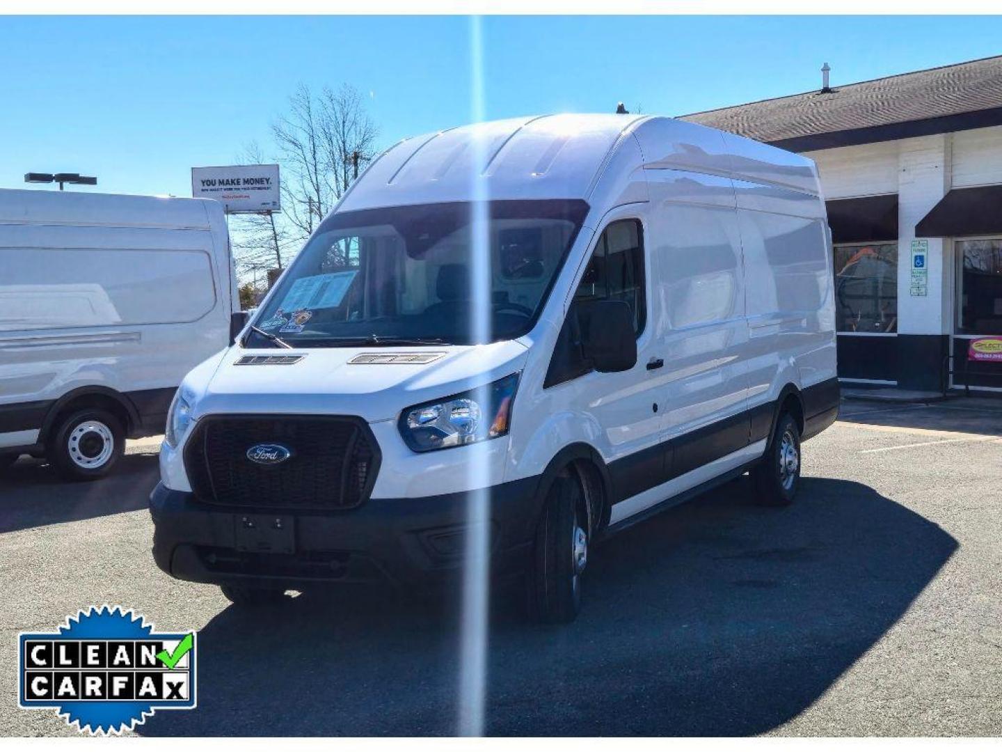 2022 Oxford White /Dark Palazzo Gray Ford Transit Van Base (1FTBW1XG5NK) with an V6, 3.5L engine, 10-speed automatic transmission, located at 6520 E. Independence Blvd., Charlotte, NC, 28212, 35.146019, -80.723465 - <b>Equipment</b><br>See what's behind you with the back up camera on this 1 ton van. Our dealership has already run the CARFAX report and it is clean. A clean CARFAX is a great asset for resale value in the future. This model features a hands-free Bluetooth phone system. Maintaining a stable interi - Photo#14