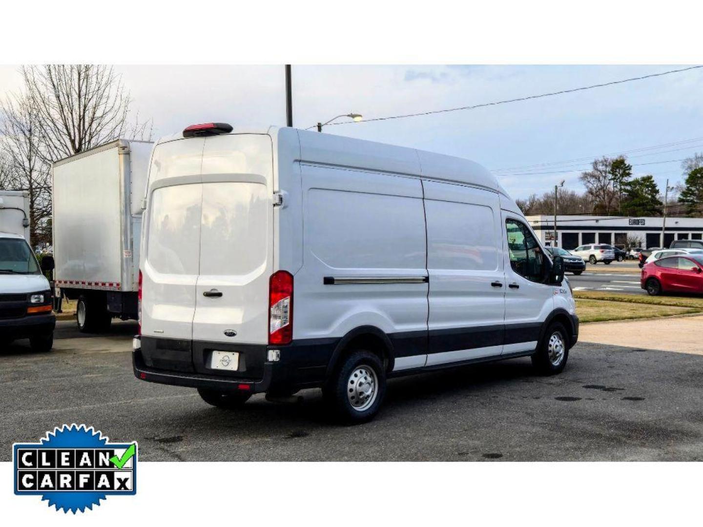 2022 Oxford White /Dark Palazzo Gray Ford Transit Van Base (1FTBW1XG5NK) with an V6, 3.5L engine, 10-speed automatic transmission, located at 6520 E. Independence Blvd., Charlotte, NC, 28212, 35.146019, -80.723465 - <b>Equipment</b><br>See what's behind you with the back up camera on this 1 ton van. Our dealership has already run the CARFAX report and it is clean. A clean CARFAX is a great asset for resale value in the future. This model features a hands-free Bluetooth phone system. Maintaining a stable interi - Photo#3
