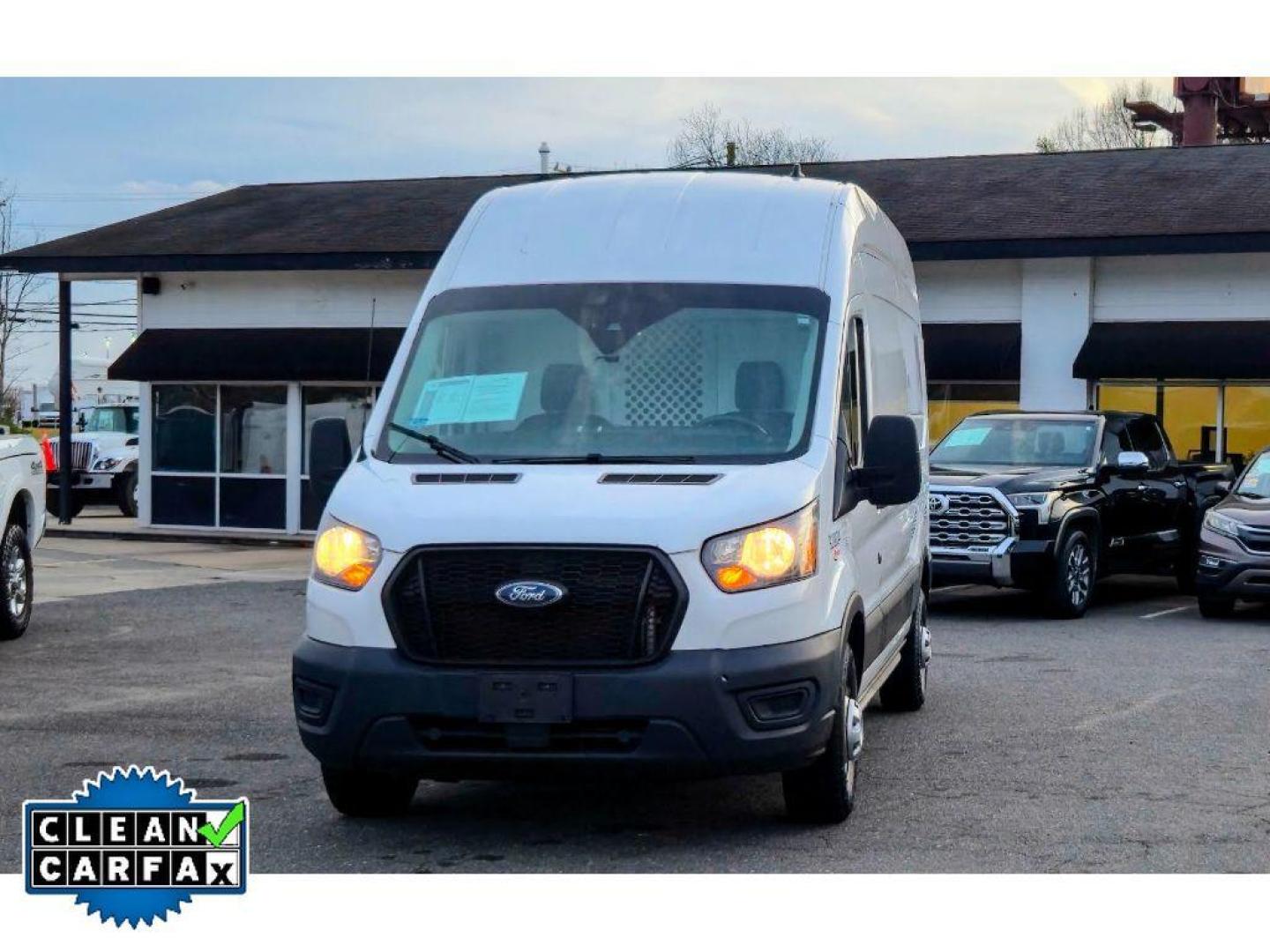 2022 Oxford White /Dark Palazzo Gray Ford Transit Van Base (1FTBW1XG5NK) with an V6, 3.5L engine, 10-speed automatic transmission, located at 6520 E. Independence Blvd., Charlotte, NC, 28212, 35.146019, -80.723465 - <b>Equipment</b><br>See what's behind you with the back up camera on this 1 ton van. Our dealership has already run the CARFAX report and it is clean. A clean CARFAX is a great asset for resale value in the future. This model features a hands-free Bluetooth phone system. Maintaining a stable interi - Photo#8