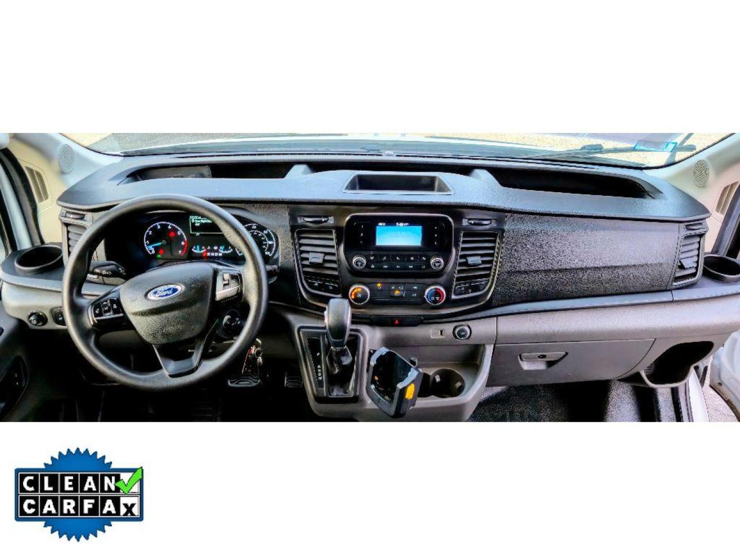 2022 Oxford White /Dark Palazzo Gray Ford Transit Van Base (1FTBW1XG5NK) with an V6, 3.5L engine, 10-speed automatic transmission, located at 6520 E. Independence Blvd., Charlotte, NC, 28212, 35.146019, -80.723465 - <b>Equipment</b><br>See what's behind you with the back up camera on this 1 ton van. Our dealership has already run the CARFAX report and it is clean. A clean CARFAX is a great asset for resale value in the future. This model features a hands-free Bluetooth phone system. Maintaining a stable interi - Photo#12