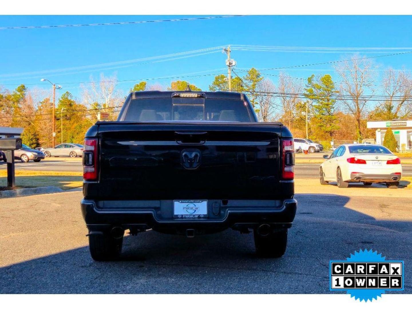 2021 Diamond Black Crystal Pearlcoat /Black Ram 1500 Limited (1C6SRFHM0MN) with an V6, 3.0L engine, 8-speed automatic transmission, located at 6520 E. Independence Blvd., Charlotte, NC, 28212, 35.146019, -80.723465 - <b>Equipment</b><br>The vehicle enhances safety with a blind spot monitor, alerting drivers to potential dangers in adjacent lanes. This unit offers Apple CarPlay for seamless connectivity. This Ram 1500 has a premium sound system installed. The Ram 1500's Forward Collision Warning feature alerts dr - Photo#9