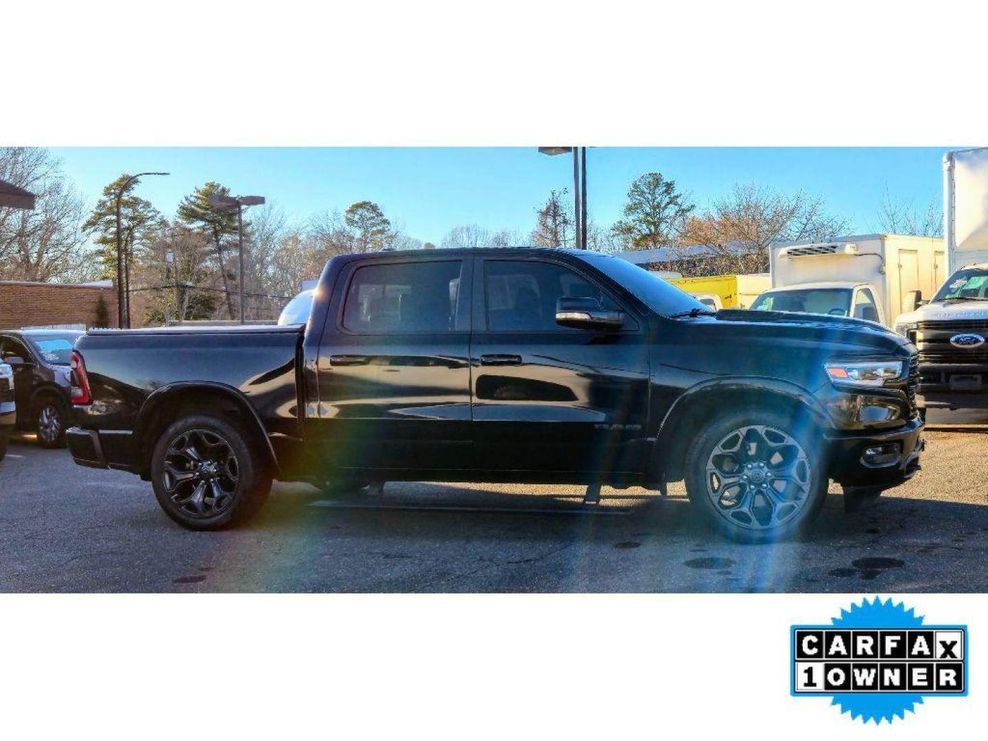 2021 Diamond Black Crystal Pearlcoat /Black Ram 1500 Limited (1C6SRFHM0MN) with an V6, 3.0L engine, 8-speed automatic transmission, located at 6520 E. Independence Blvd., Charlotte, NC, 28212, 35.146019, -80.723465 - <b>Equipment</b><br>The vehicle enhances safety with a blind spot monitor, alerting drivers to potential dangers in adjacent lanes. This unit offers Apple CarPlay for seamless connectivity. This Ram 1500 has a premium sound system installed. The Ram 1500's Forward Collision Warning feature alerts dr - Photo#11