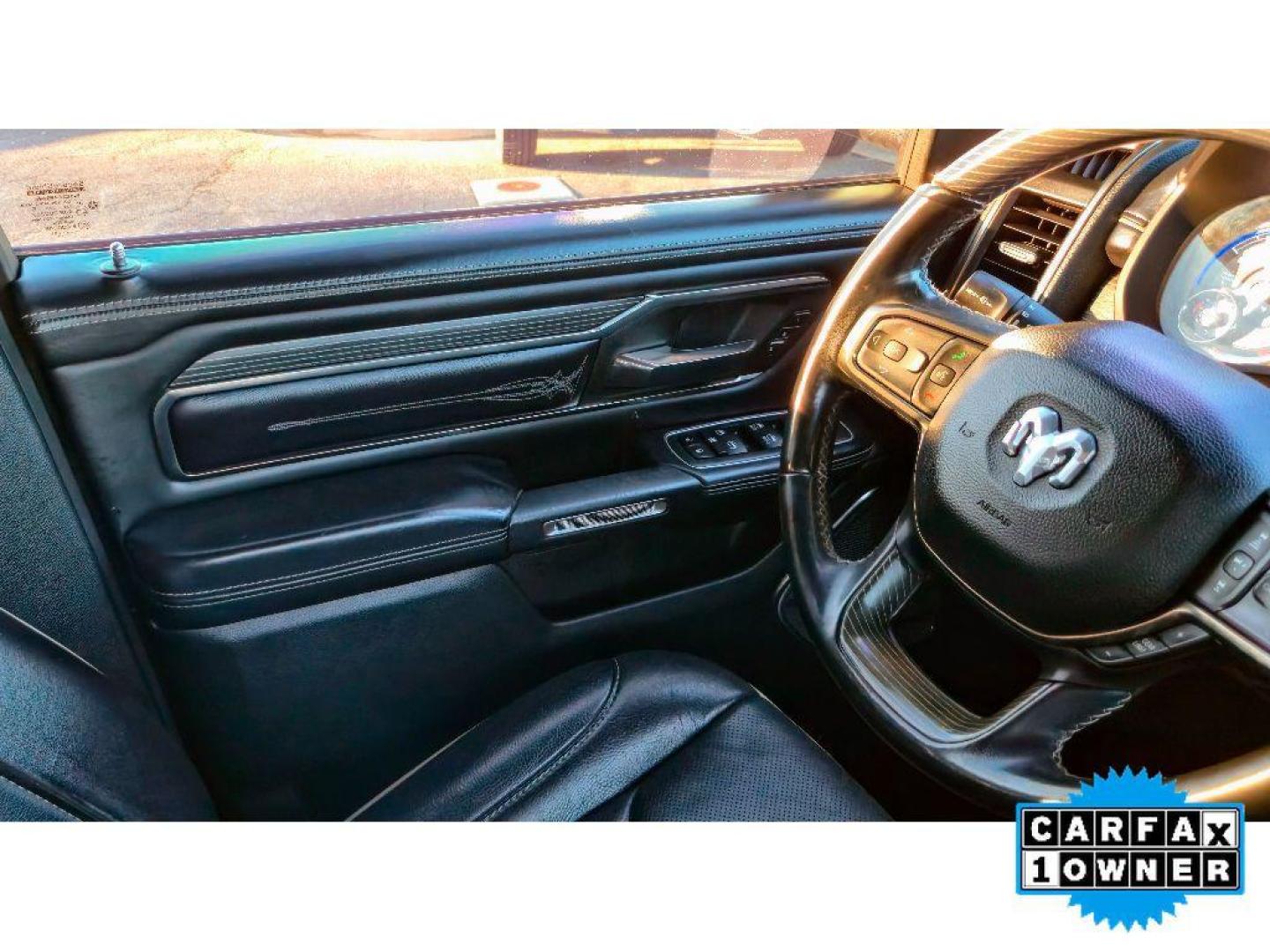 2021 Diamond Black Crystal Pearlcoat /Black Ram 1500 Limited (1C6SRFHM0MN) with an V6, 3.0L engine, 8-speed automatic transmission, located at 6520 E. Independence Blvd., Charlotte, NC, 28212, 35.146019, -80.723465 - <b>Equipment</b><br>The vehicle enhances safety with a blind spot monitor, alerting drivers to potential dangers in adjacent lanes. This unit offers Apple CarPlay for seamless connectivity. This Ram 1500 has a premium sound system installed. The Ram 1500's Forward Collision Warning feature alerts dr - Photo#25