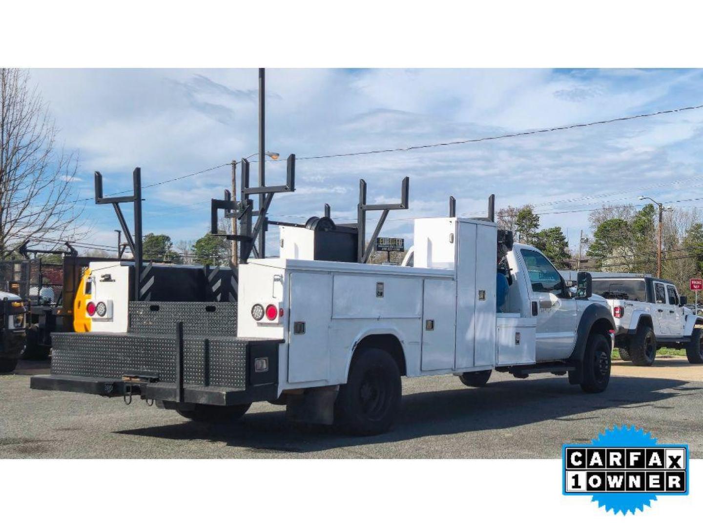 2012 Oxford White /Steel Ford F-550 XL (1FDUF5GY9CE) with an V10, 6.8L engine, 5-speed automatic transmission, located at 6520 E. Independence Blvd., Charlotte, NC, 28212, 35.146019, -80.723465 - <b>Equipment</b><br>Good News! This certified CARFAX 1-owner vehicle has only had one owner before you. The vehicle has a V10, 6.8L high output engine. Enjoy the incredible handling with the rear wheel drive on this 2 ton pickup. This model embodies class and sophistication with its refined white ex - Photo#2