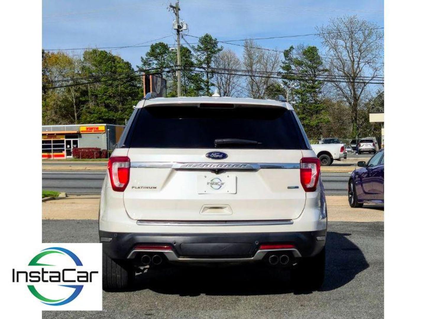 2018 White Platinum Metallic Tri-Coat /Medium Soft Ceramic Ford Explorer Platinum (1FM5K8HT3JG) with an V6, 3.5L engine, 6-speed automatic transmission, located at 6520 E. Independence Blvd., Charlotte, NC, 28212, 35.146019, -80.723465 - <b>Equipment</b><br>The leather seats in this 1/2 ton suv are a must for buyers looking for comfort, durability, and style. Heated seats for those cold winter days are included in this Ford Explorer. The installed navigation system will keep you on the right path. This 2018 Ford Explorer has auto-a - Photo#6