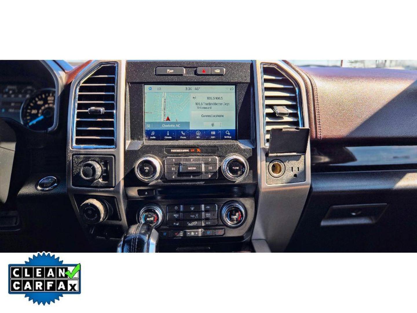 2016 Shadow Black /Brunello Ford F-150 Platinum (1FTEW1EG8GF) with an V6, 3.5L engine, 6-speed automatic transmission, located at 6520 E. Independence Blvd., Charlotte, NC, 28212, 35.146019, -80.723465 - <b>Equipment</b><br>The leather seats in this 1/2 ton pickup are a must for buyers looking for comfort, durability, and style. Start the Ford F-150 from inside with remote start. This Ford F-150 has auto-adjust speed for safe following. Bluetooth technology is built into this model, keeping your han - Photo#15