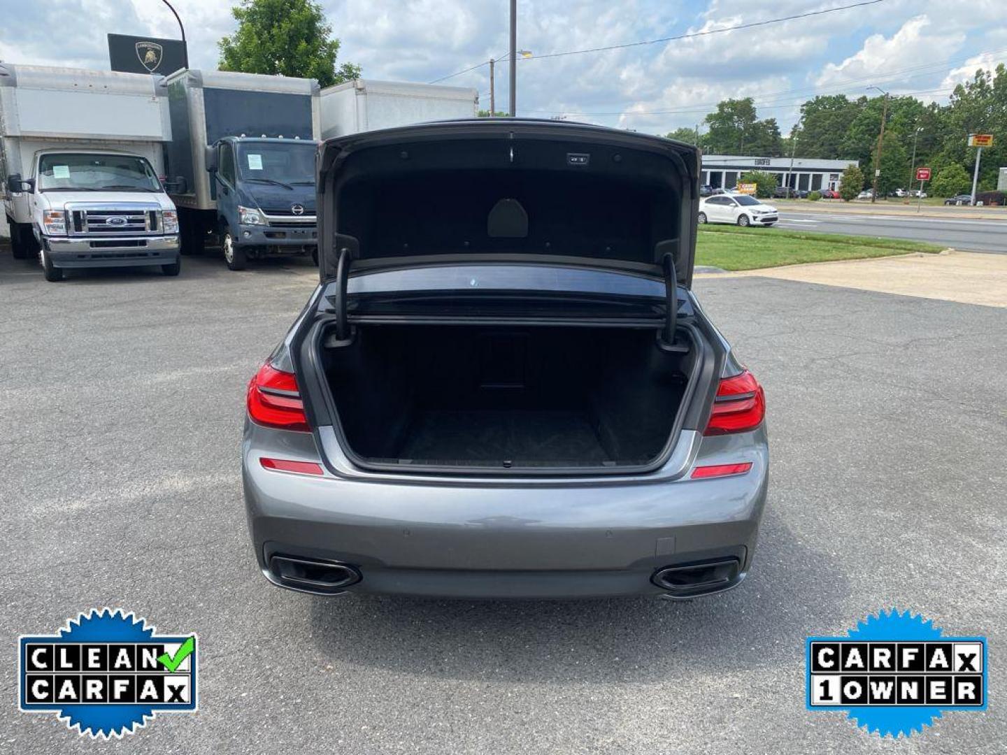 2018 Gray BMW 7 series 750i (WBA7F0C59JG) with an 4.4 liter 8 Cylinder Engine engine, Automatic transmission, located at 6520 E. Independence Blvd., Charlotte, NC, 28212, 35.146019, -80.723465 - Photo#31