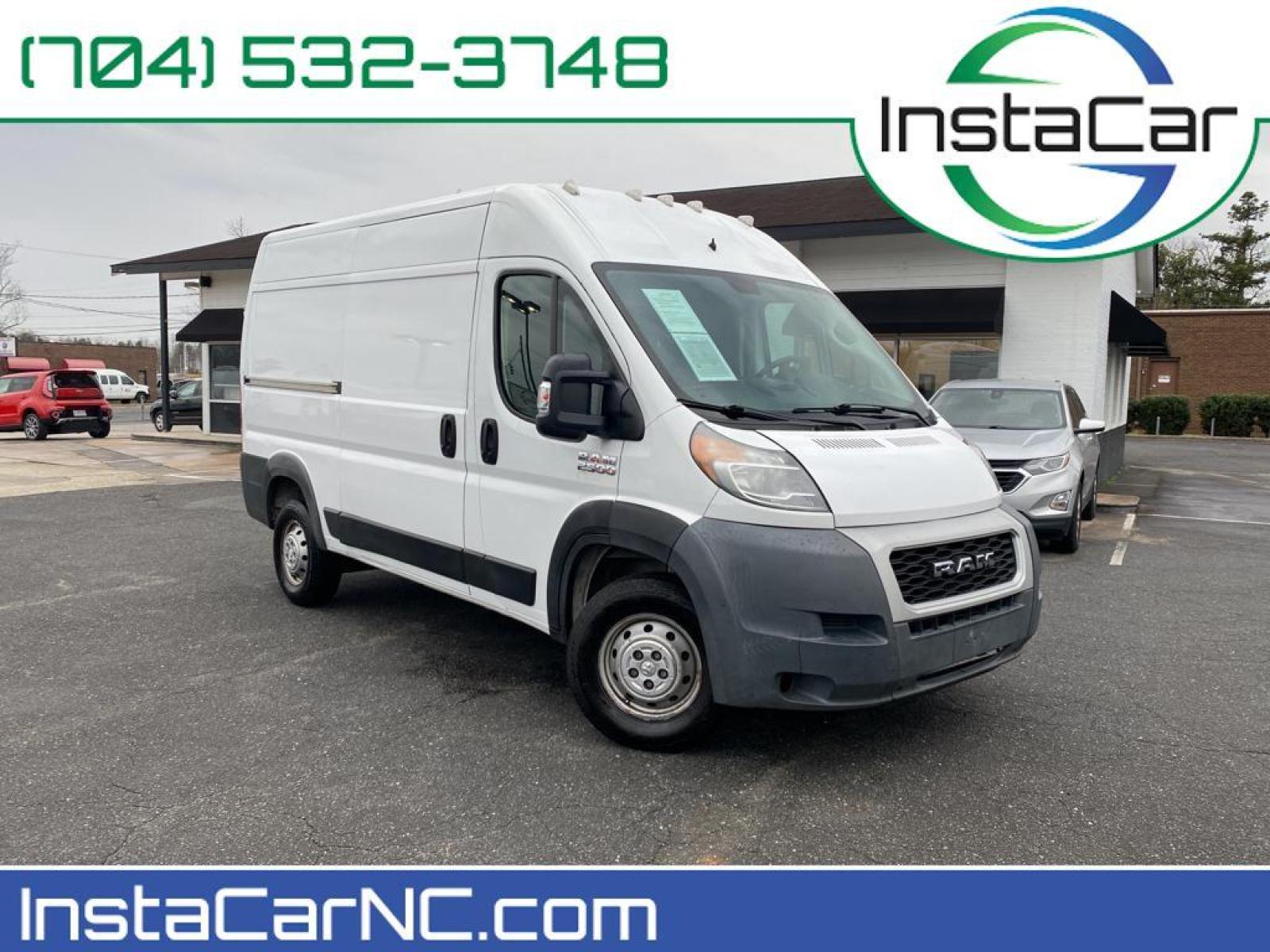2019 Bright White Clearcoat /Black Ram ProMaster 2500 High Roof (3C6TRVCG8KE) with an V6, 3.6L engine, 6-speed automatic transmission, located at 3147 E Independence Blvd, Charlotte, NC, 28205, 35.200268, -80.773651 - <b>Equipment</b><br>The satellite radio system in this Ram ProMaster 2500 gives you access to hundreds of nation-wide radio stations with a clear digital signal. See what's behind you with the back up camera on the vehicle. Bluetooth technology is built into this model, keeping your hands on the st - Photo #27