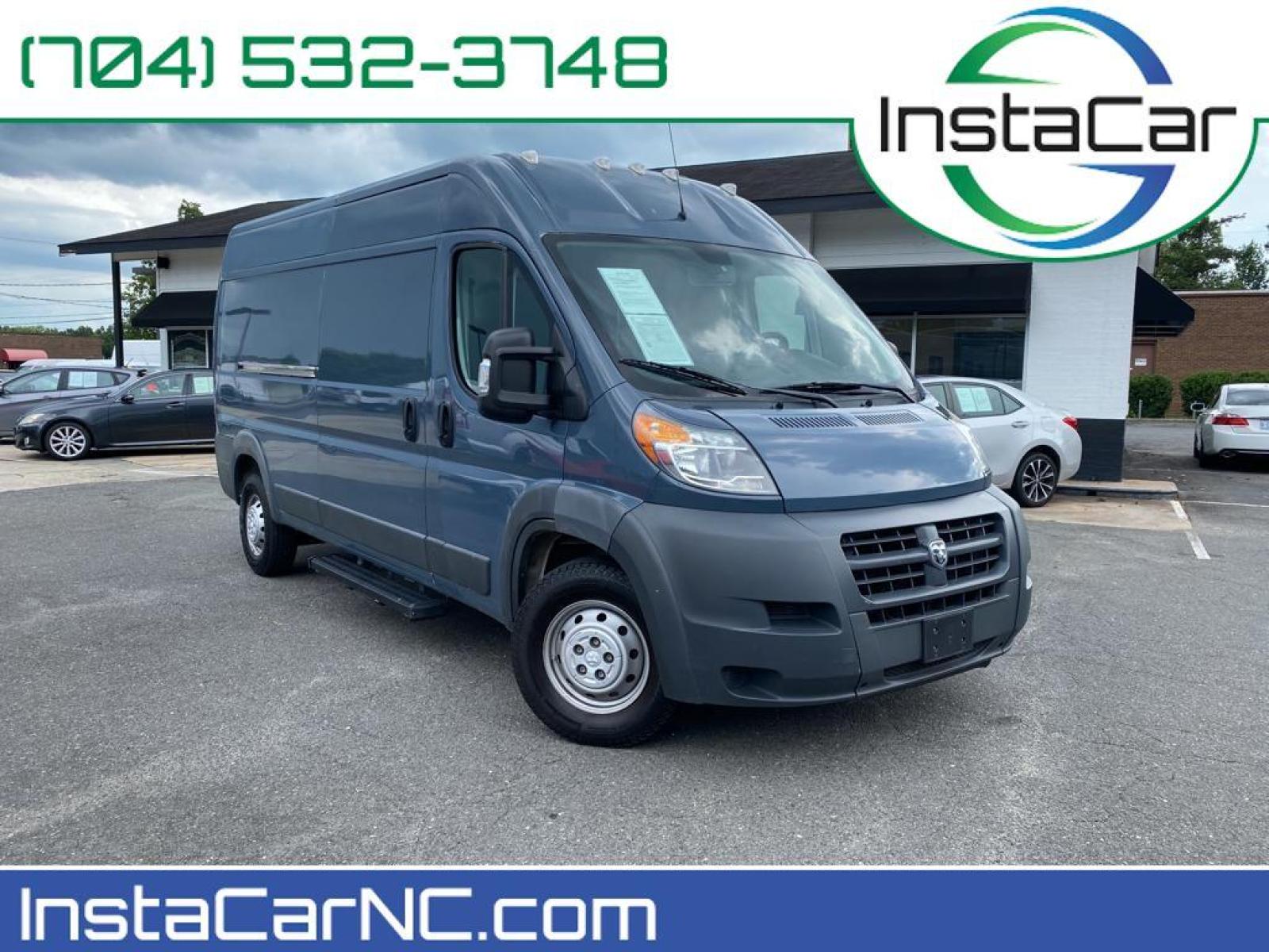 2018 Bright White Clearcoat /Black Ram ProMaster 2500 High Roof (3C6TRVDG8JE) with an V6, 3.6L engine, 6-speed automatic transmission, located at 3147 E Independence Blvd, Charlotte, NC, 28205, 35.200268, -80.773651 - <b>Equipment</b><br>This vehicle is a certified CARFAX 1-owner. Our dealership has already run the CARFAX report and it is clean. A clean CARFAX is a great asset for resale value in the future. Protect this unit from unwanted accidents with a cutting edge backup camera system. This vehicle features - Photo #0
