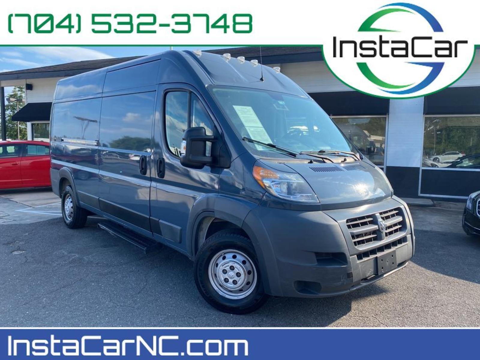 2018 Bright White Clearcoat /Black Ram ProMaster 2500 High Roof (3C6TRVDG3JE) with an V6, 3.6L engine, 6-speed automatic transmission, located at 3147 E Independence Blvd, Charlotte, NC, 28205, 35.200268, -80.773651 - Photo #0