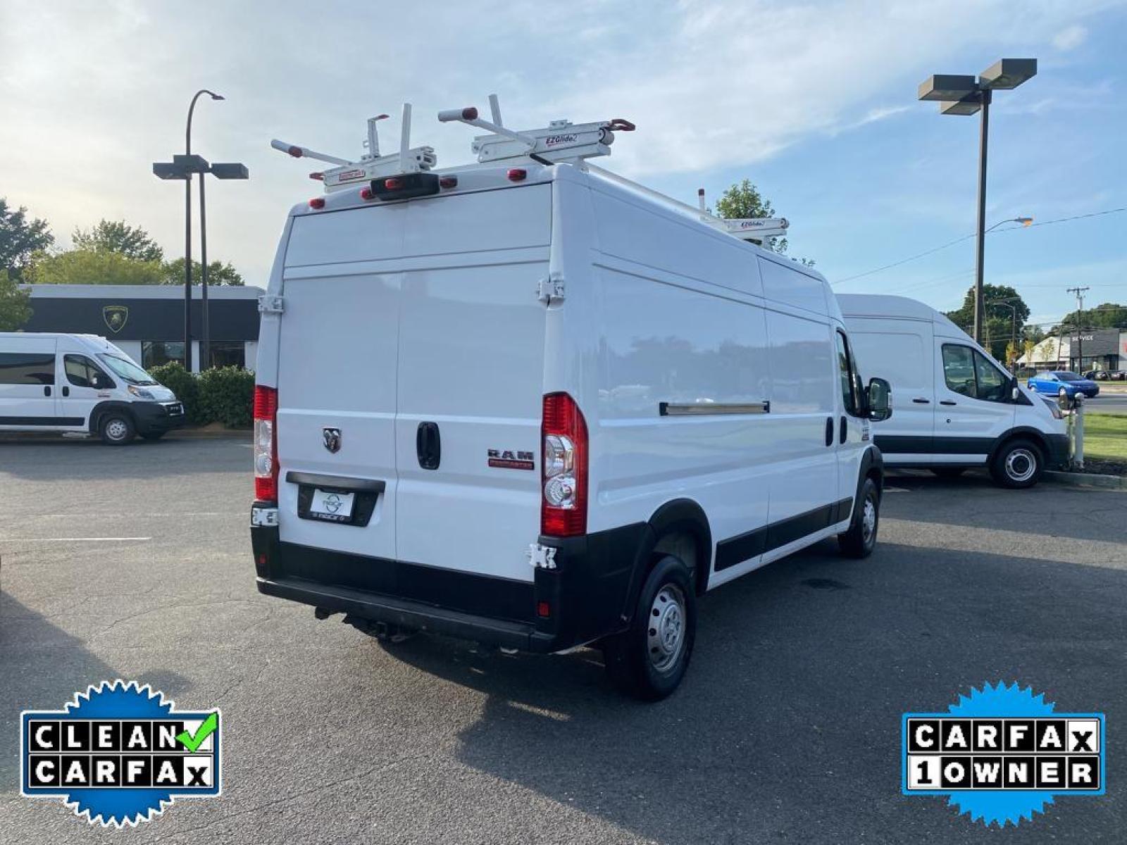 2019 Bright White Clearcoat /Black Ram ProMaster 2500 High Roof (3C6TRVDG5KE) with an V6, 3.6L engine, 6-speed automatic transmission, located at 3147 E Independence Blvd, Charlotte, NC, 28205, 35.200268, -80.773651 - Photo #14