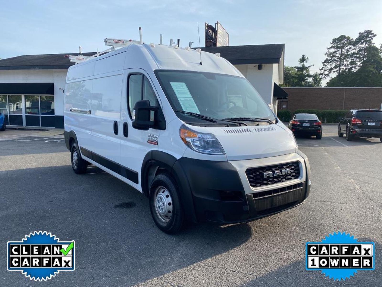 2019 Bright White Clearcoat /Black Ram ProMaster 2500 High Roof (3C6TRVDG5KE) with an V6, 3.6L engine, 6-speed automatic transmission, located at 3147 E Independence Blvd, Charlotte, NC, 28205, 35.200268, -80.773651 - Photo #8