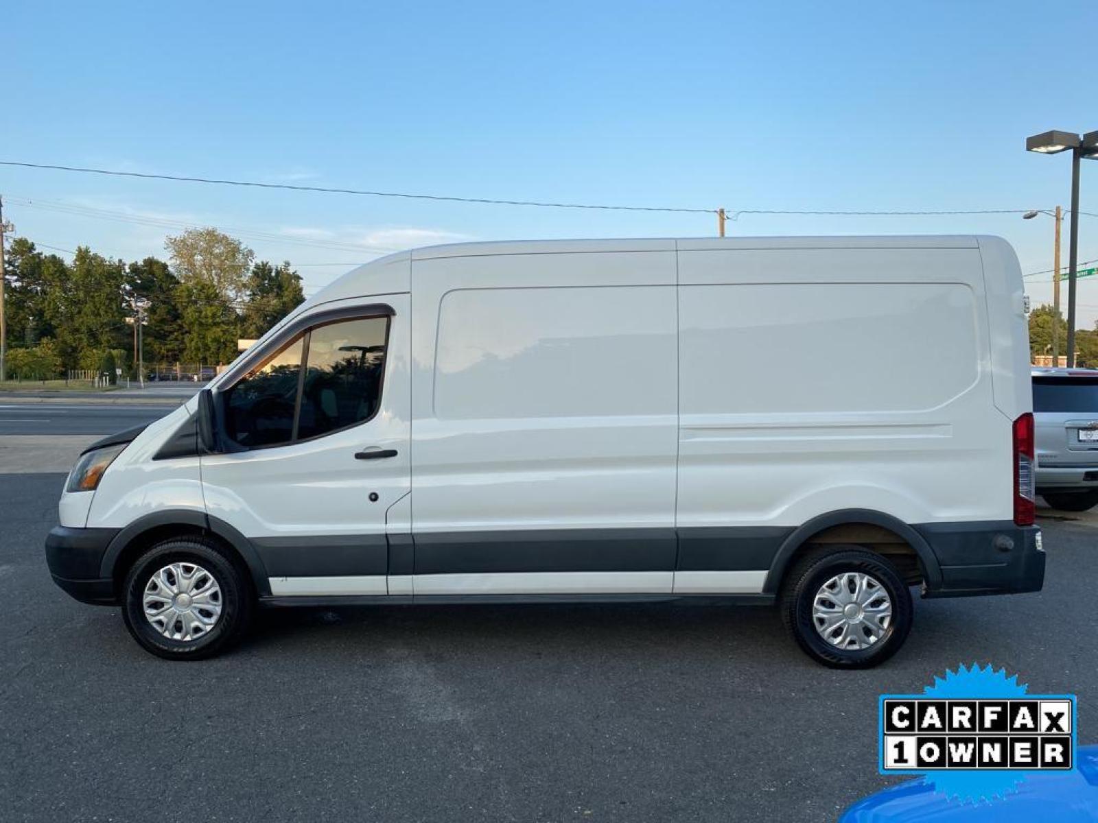 2015 Oxford White /Pewter Ford Transit Van Base (1FTNR2CGXFK) with an V6, 3.5L engine, 6-speed automatic transmission, located at 3147 E Independence Blvd, Charlotte, NC, 28205, 35.200268, -80.773651 - <b>Equipment</b><br>Protect this model from unwanted accidents with a cutting edge backup camera system. Good News! This certified CARFAX 1-owner vehicle has only had one owner before you. Enjoy the incredible handling with the rear wheel drive on this unit. Maintaining a stable interior temperature - Photo #10