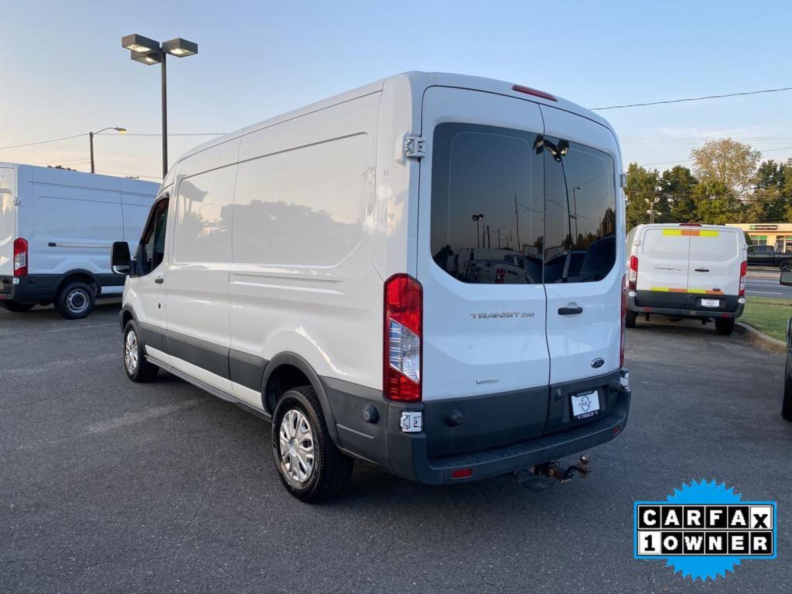 2015 Oxford White /Pewter Ford Transit Van Base (1FTNR2CGXFK) with an V6, 3.5L engine, 6-speed automatic transmission, located at 3147 E Independence Blvd, Charlotte, NC, 28205, 35.200268, -80.773651 - <b>Equipment</b><br>Protect this model from unwanted accidents with a cutting edge backup camera system. Good News! This certified CARFAX 1-owner vehicle has only had one owner before you. Enjoy the incredible handling with the rear wheel drive on this unit. Maintaining a stable interior temperature - Photo #11