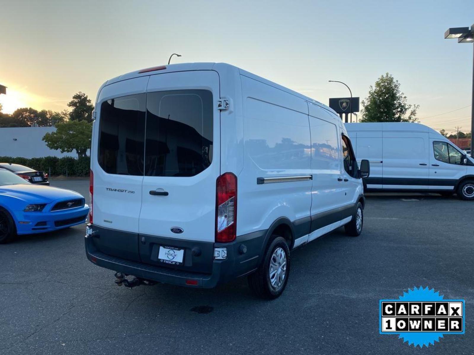 2015 Oxford White /Pewter Ford Transit Van Base (1FTNR2CGXFK) with an V6, 3.5L engine, 6-speed automatic transmission, located at 3147 E Independence Blvd, Charlotte, NC, 28205, 35.200268, -80.773651 - <b>Equipment</b><br>Protect this model from unwanted accidents with a cutting edge backup camera system. Good News! This certified CARFAX 1-owner vehicle has only had one owner before you. Enjoy the incredible handling with the rear wheel drive on this unit. Maintaining a stable interior temperature - Photo #13