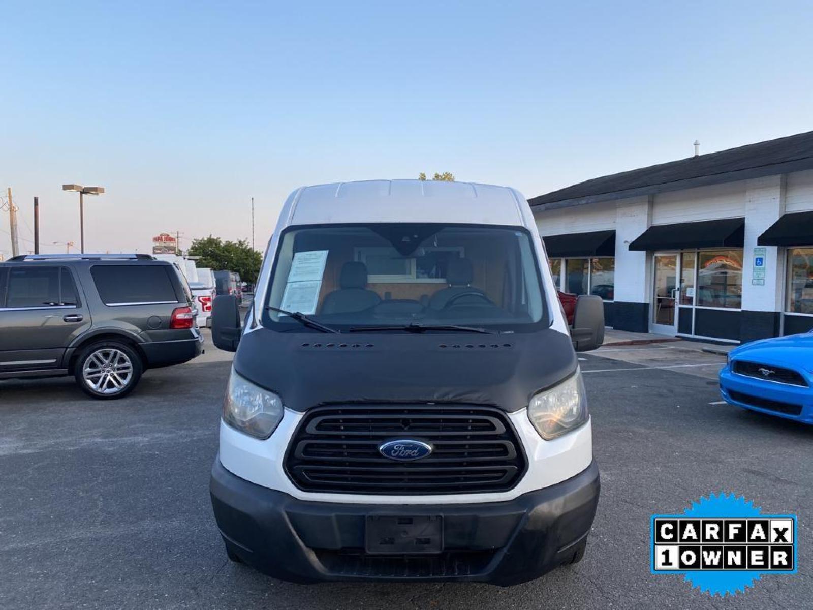 2015 Oxford White /Pewter Ford Transit Van Base (1FTNR2CGXFK) with an V6, 3.5L engine, 6-speed automatic transmission, located at 3147 E Independence Blvd, Charlotte, NC, 28205, 35.200268, -80.773651 - <b>Equipment</b><br>Protect this model from unwanted accidents with a cutting edge backup camera system. Good News! This certified CARFAX 1-owner vehicle has only had one owner before you. Enjoy the incredible handling with the rear wheel drive on this unit. Maintaining a stable interior temperature - Photo #8
